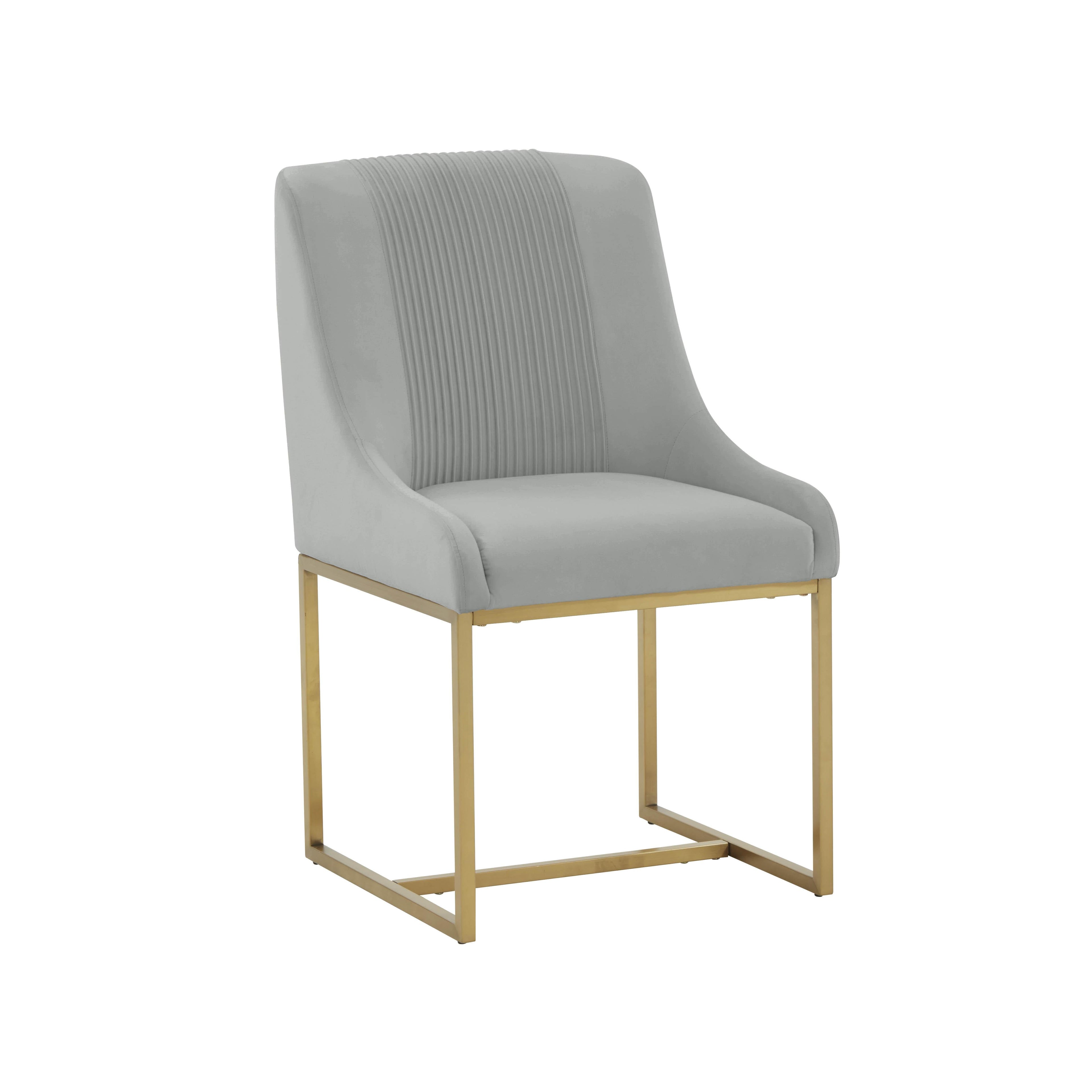 Lisa Pleated Performance Velvet Dining Chair