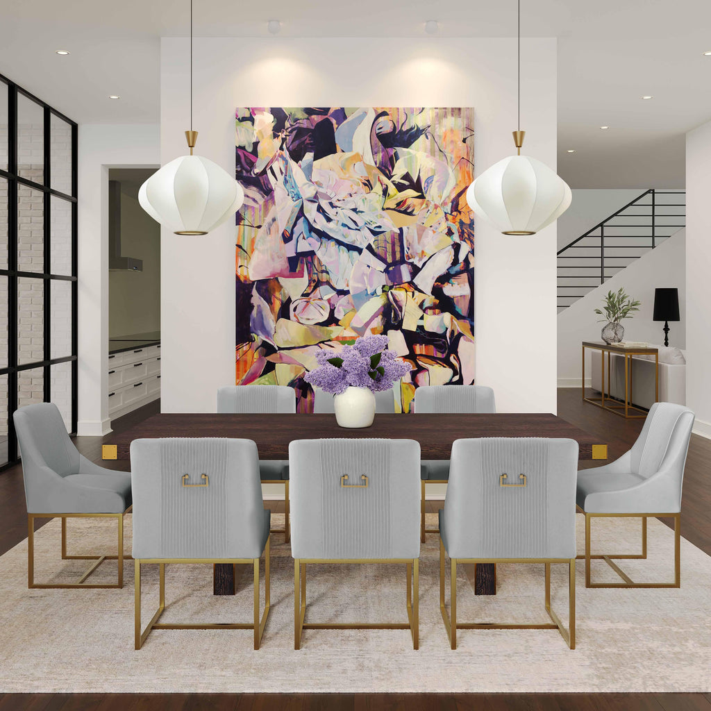 Lisa Pleated Performance Velvet Dining Chair