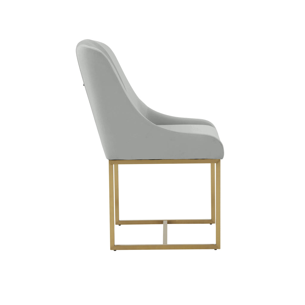 Lisa Pleated Performance Velvet Dining Chair
