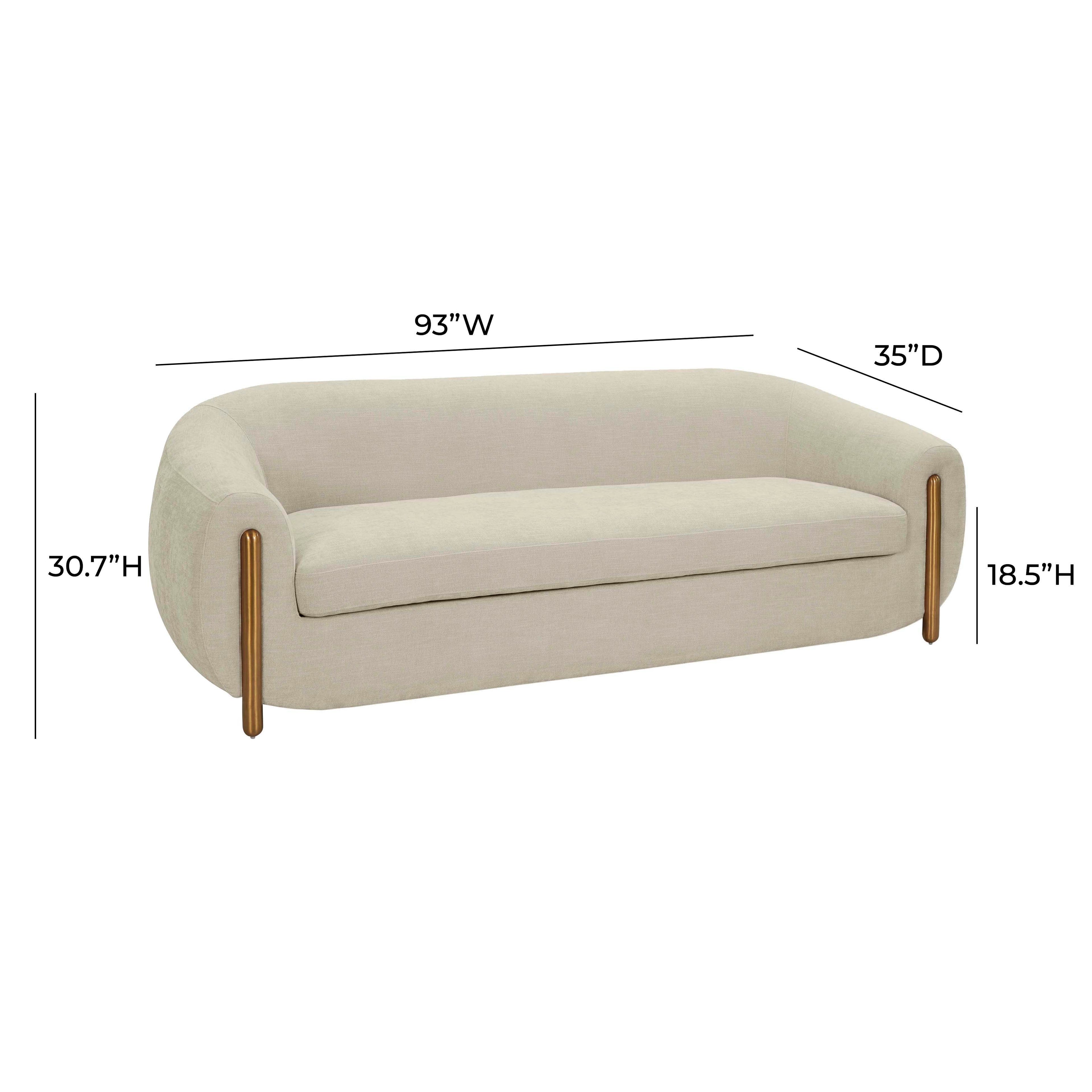 Lina 93" Performance Fabric Sofa