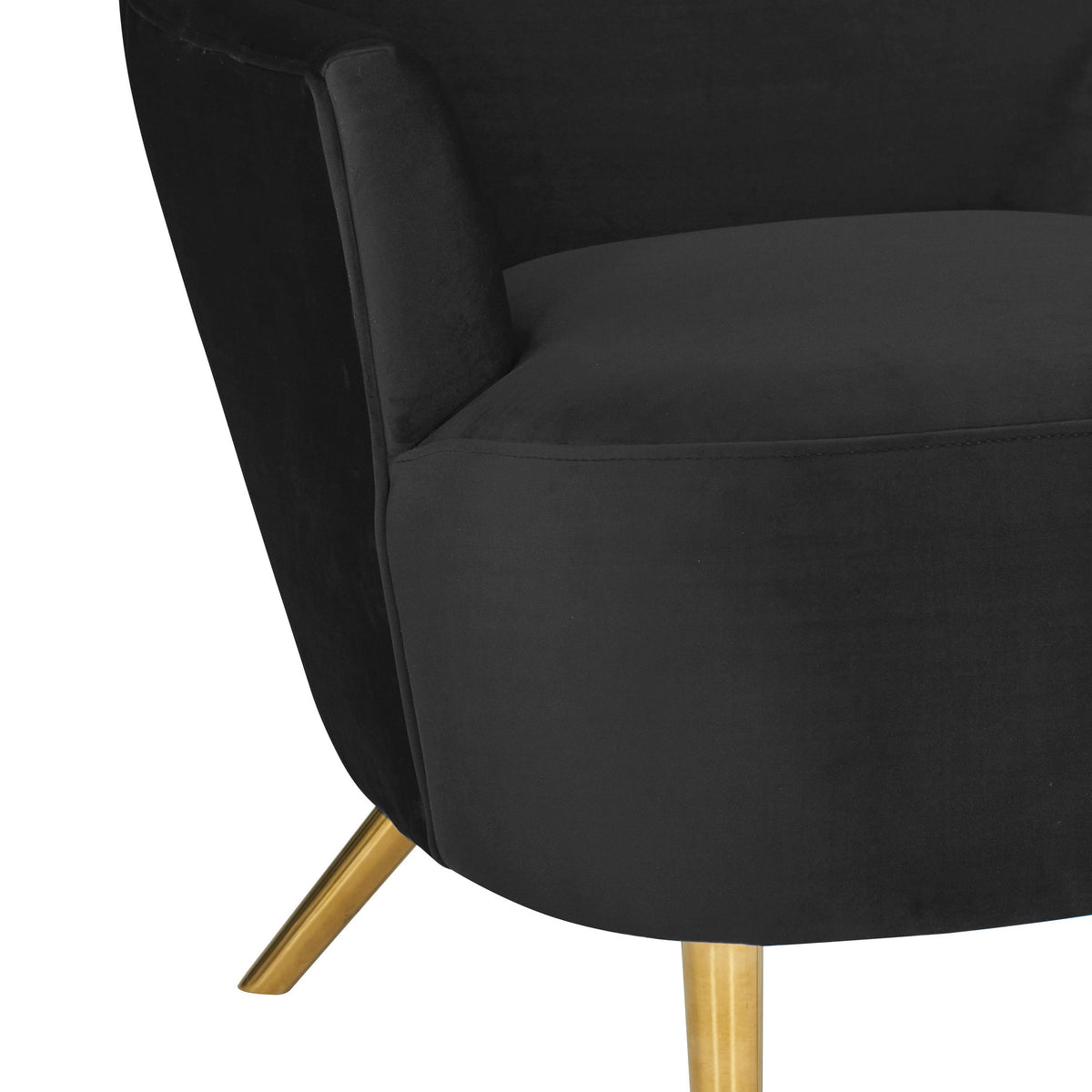 Julia Performance Velvet Wingback Accent Chair