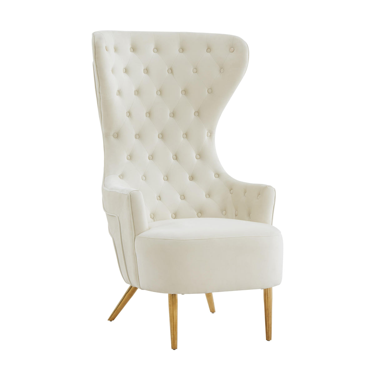 Jezebel Performance Velvet Wingback Accent Chair