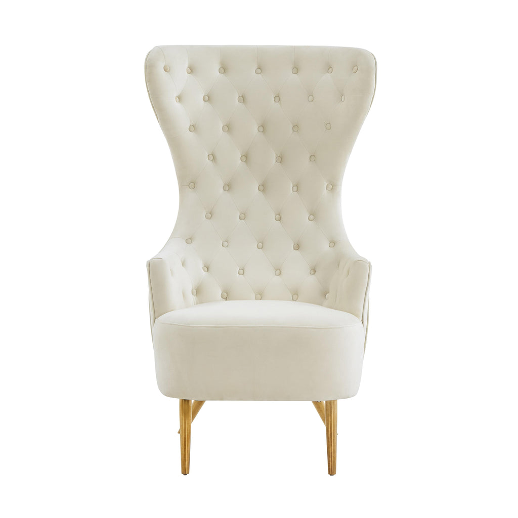 Jezebel Performance Velvet Wingback Accent Chair