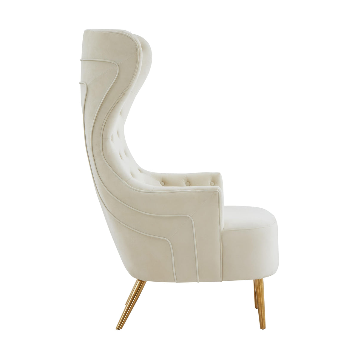 Jezebel Performance Velvet Wingback Accent Chair