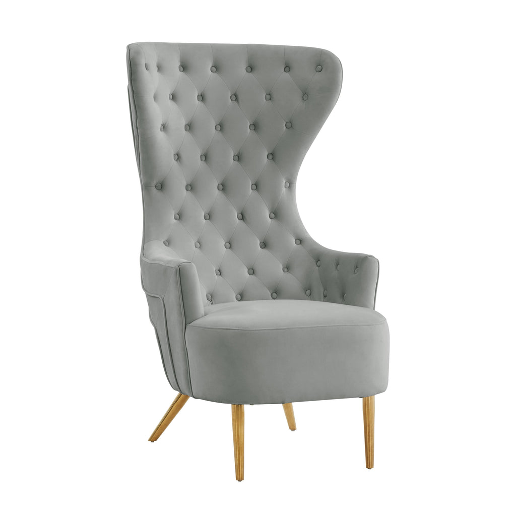 Jezebel Performance Velvet Wingback Accent Chair