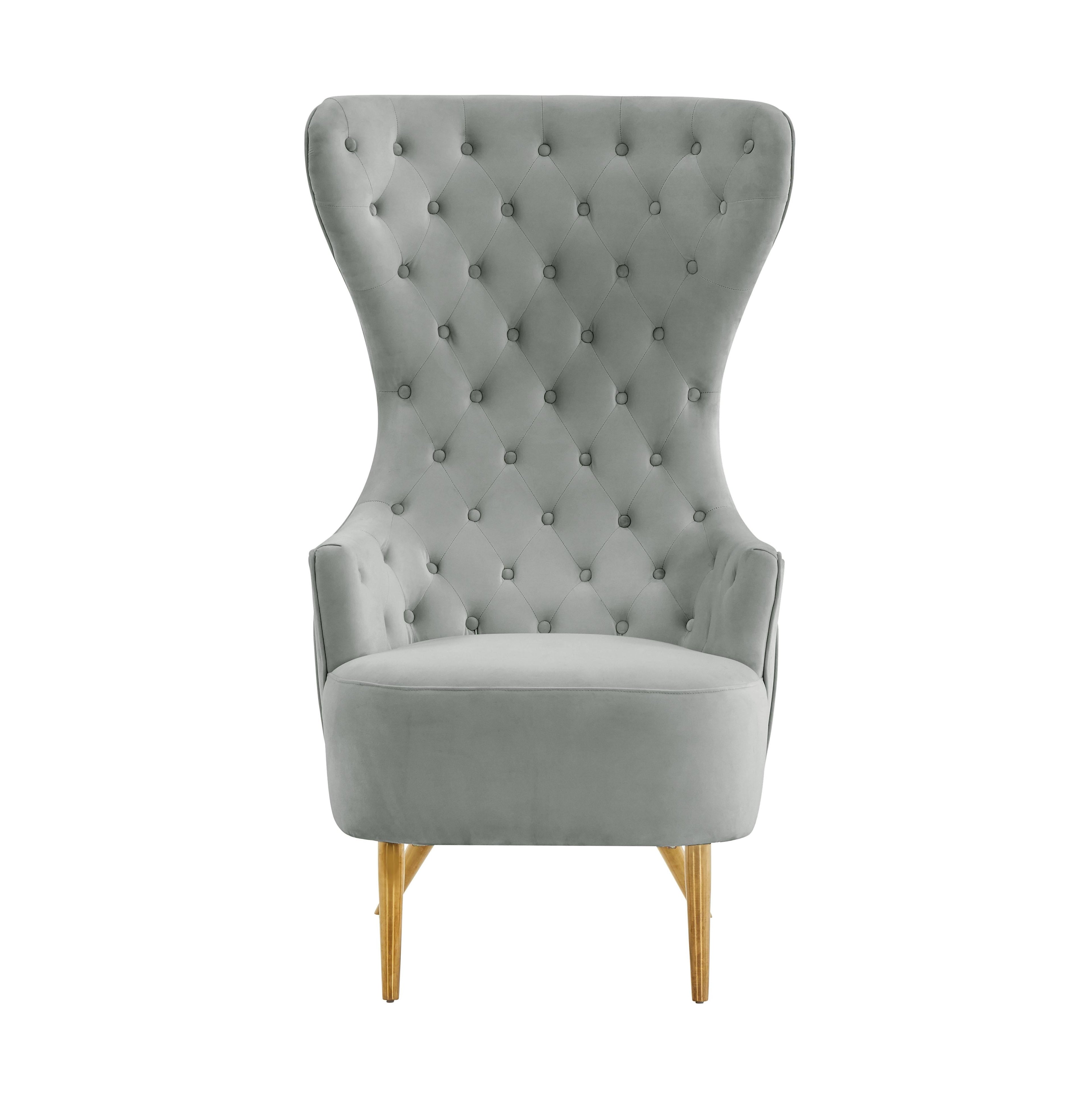 Jezebel Performance Velvet Wingback Accent Chair