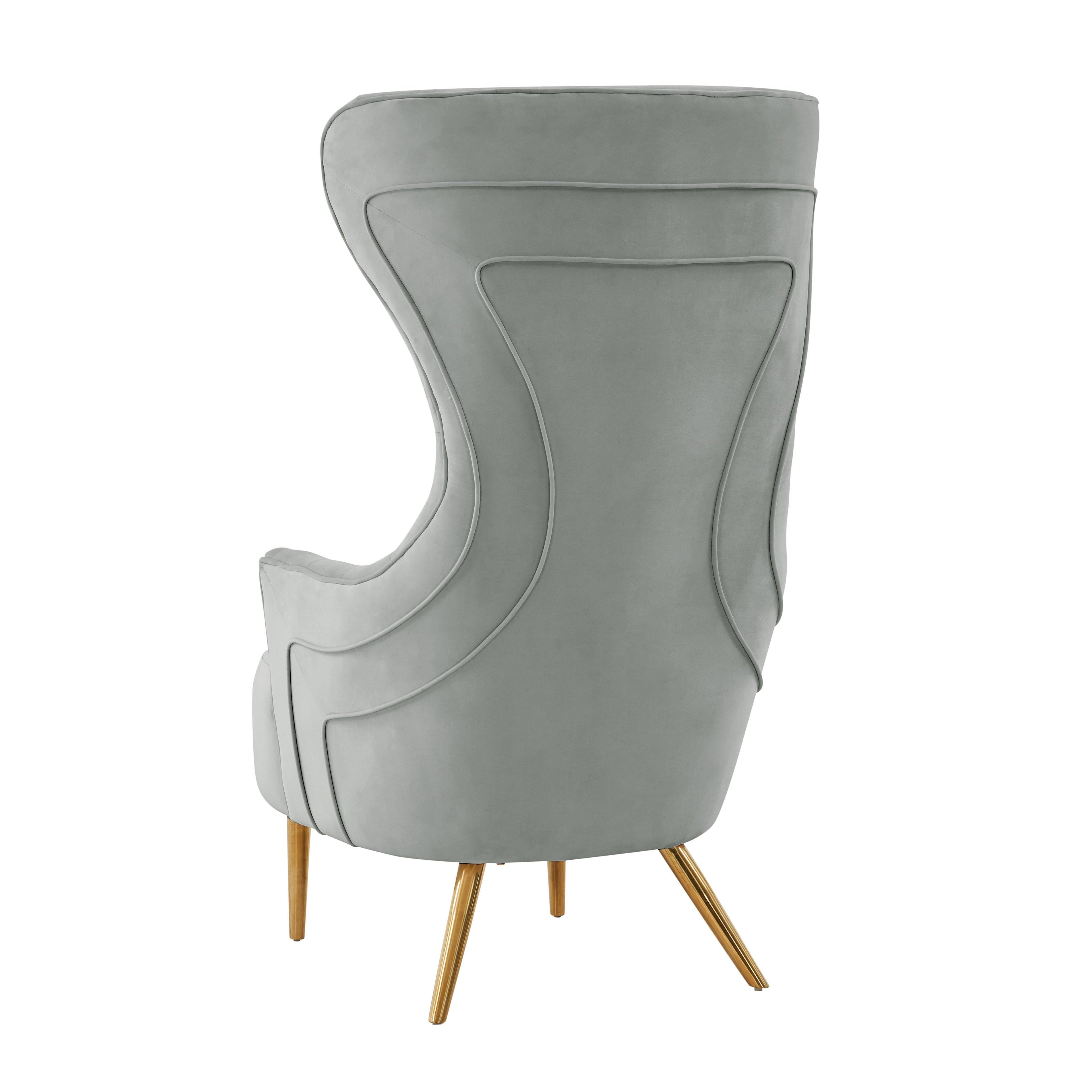 Jezebel Performance Velvet Wingback Accent Chair