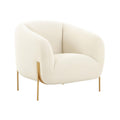 Kandra Cream Performance Vegan Shearling Accent Chair by Inspire Me! Home Decor