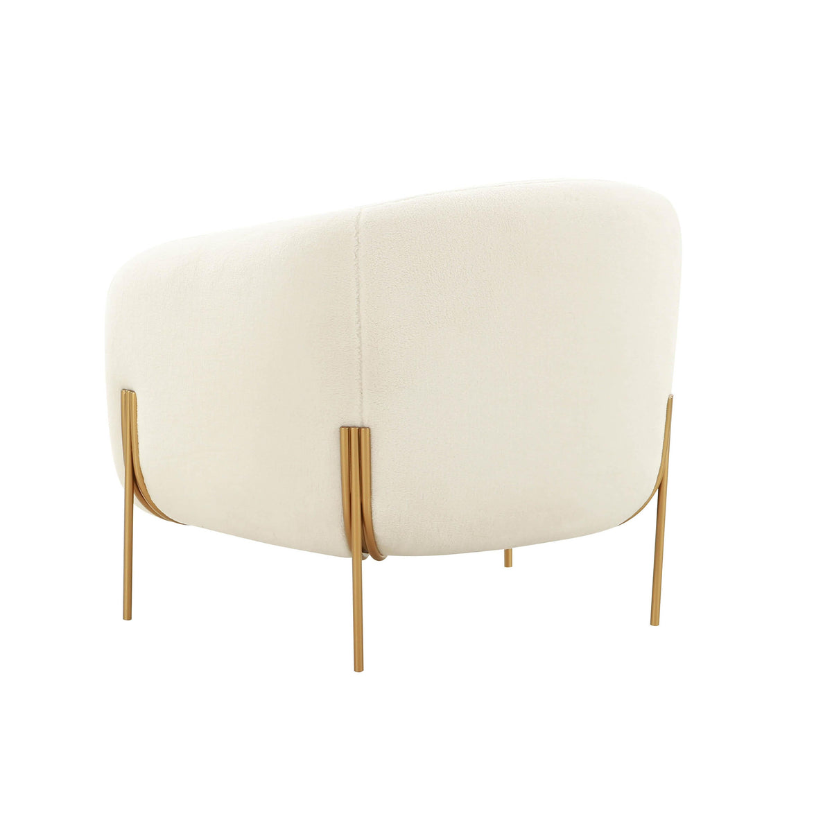 Kandra Cream Performance Vegan Shearling Accent Chair by Inspire Me! Home Decor
