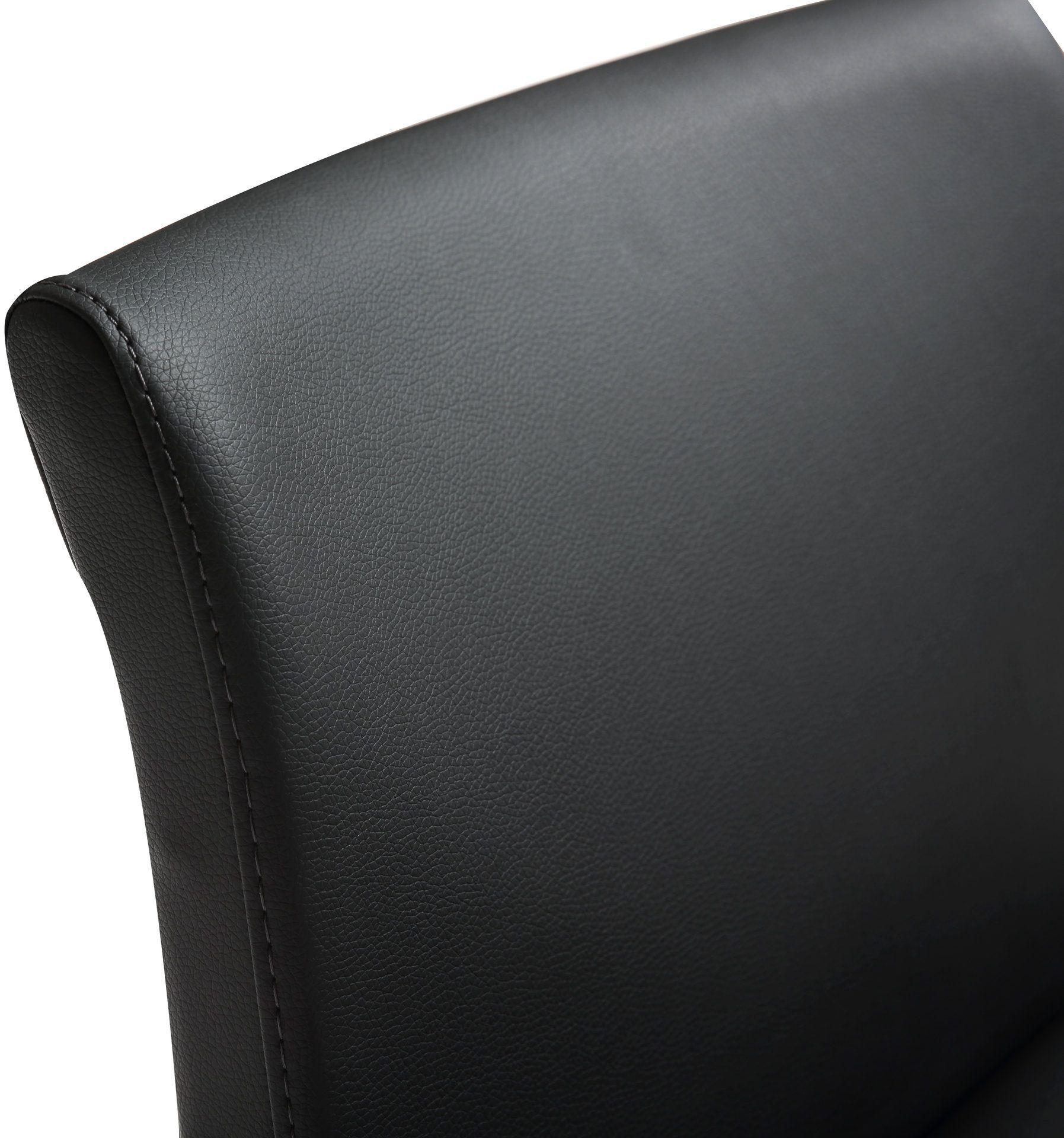 Denmark Performance Vegan Leather Stool with Gold Base - Set of 2