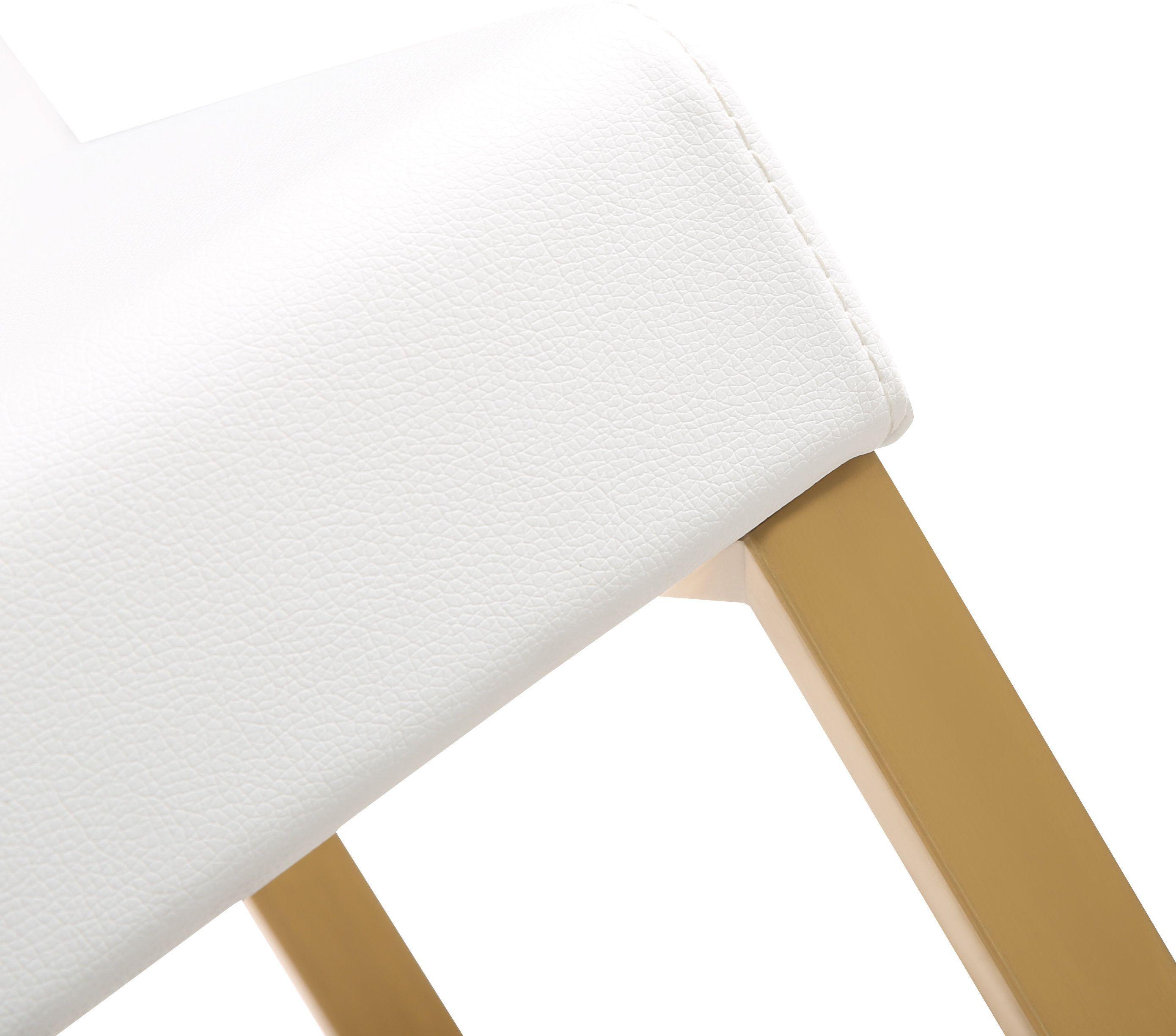 Denmark Performance Vegan Leather Stool with Gold Base - Set of 2