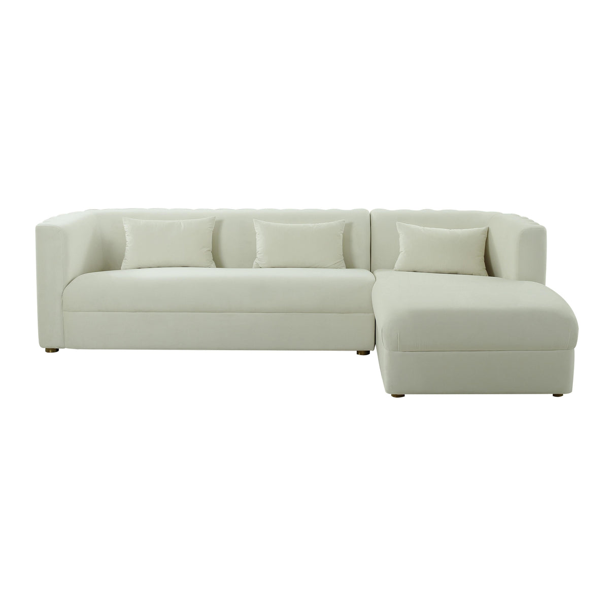 Callie 2-Piece Performance Velvet L-Shaped Sectional