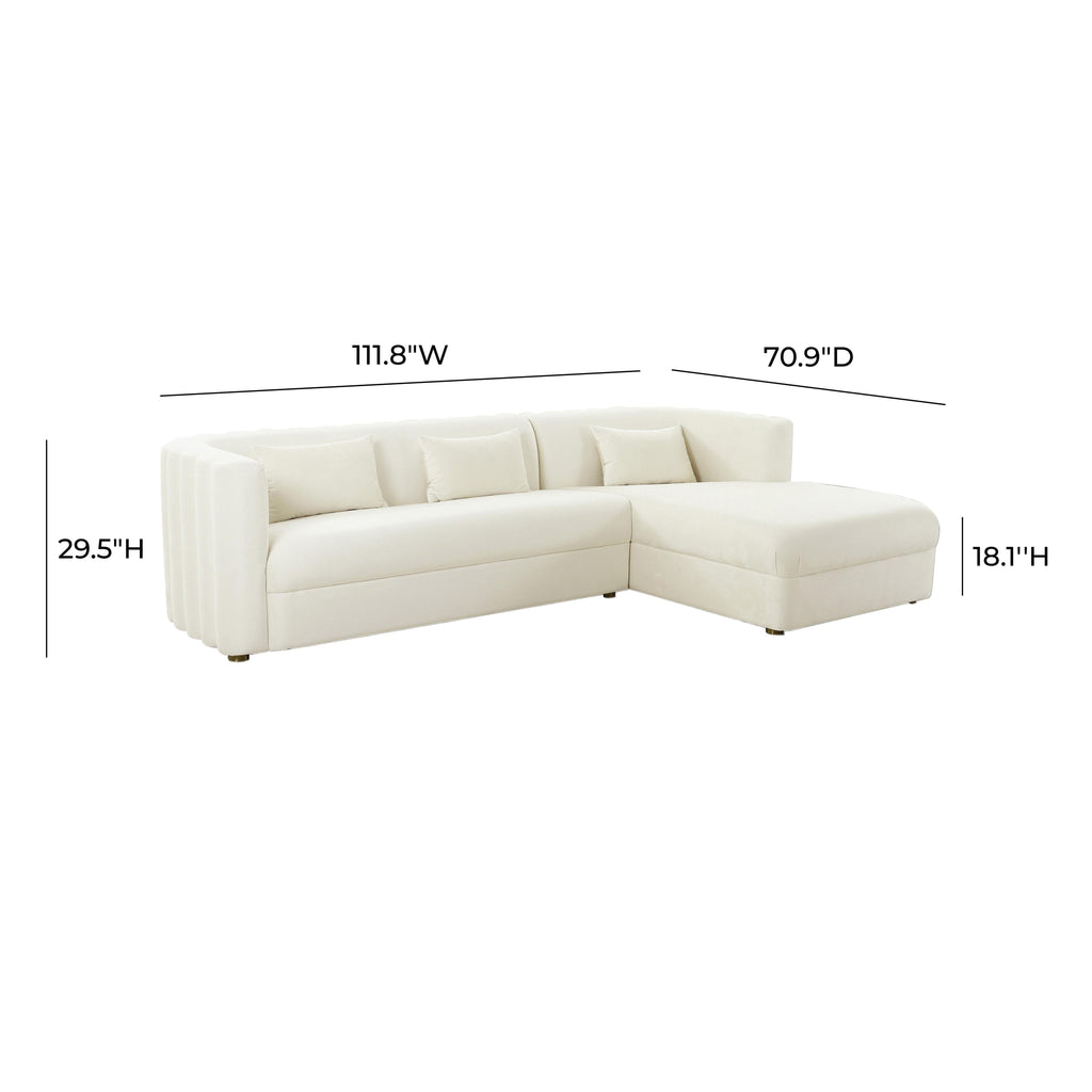 Callie 2-Piece Performance Velvet L-Shaped Sectional