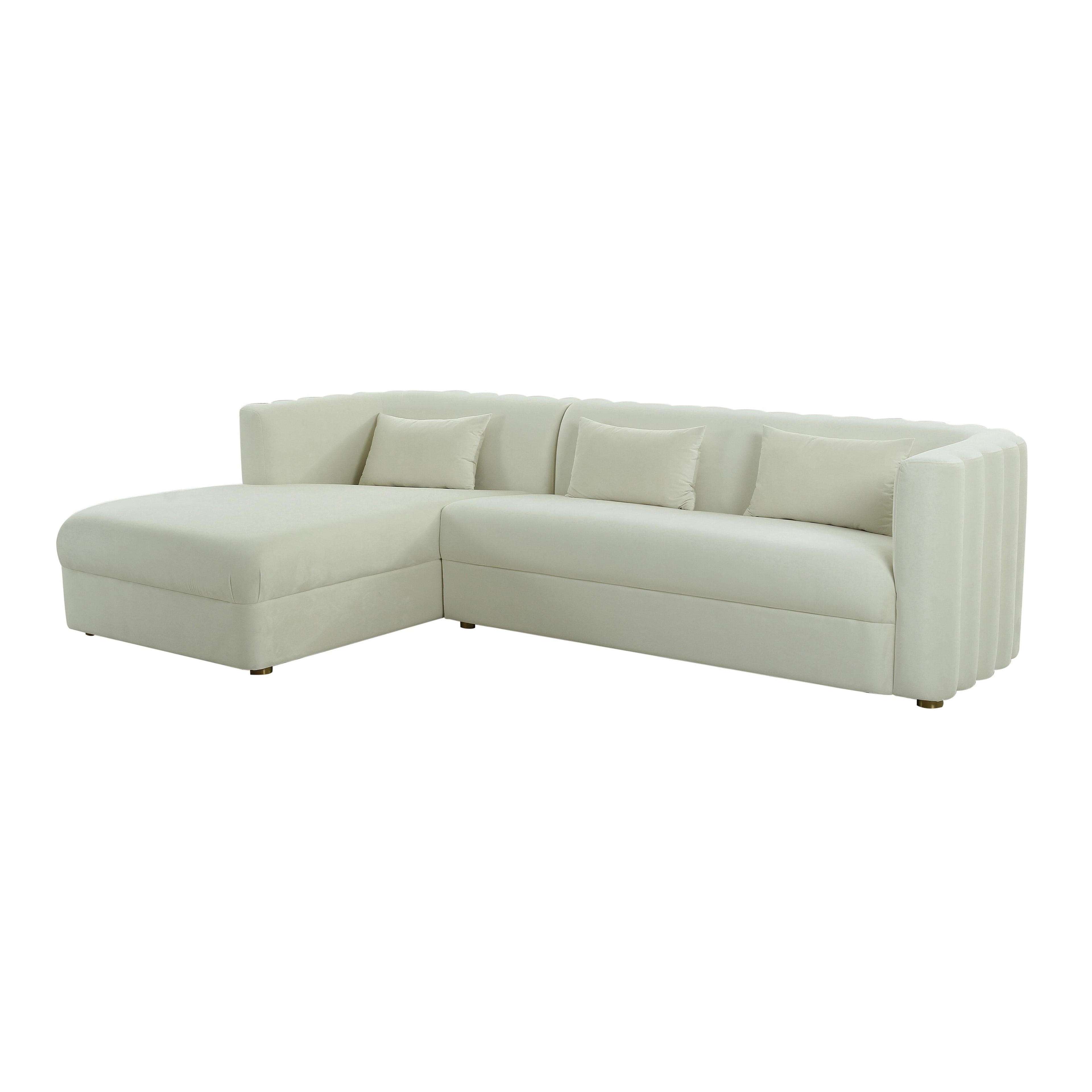 Callie 2-Piece Performance Velvet L-Shaped Sectional