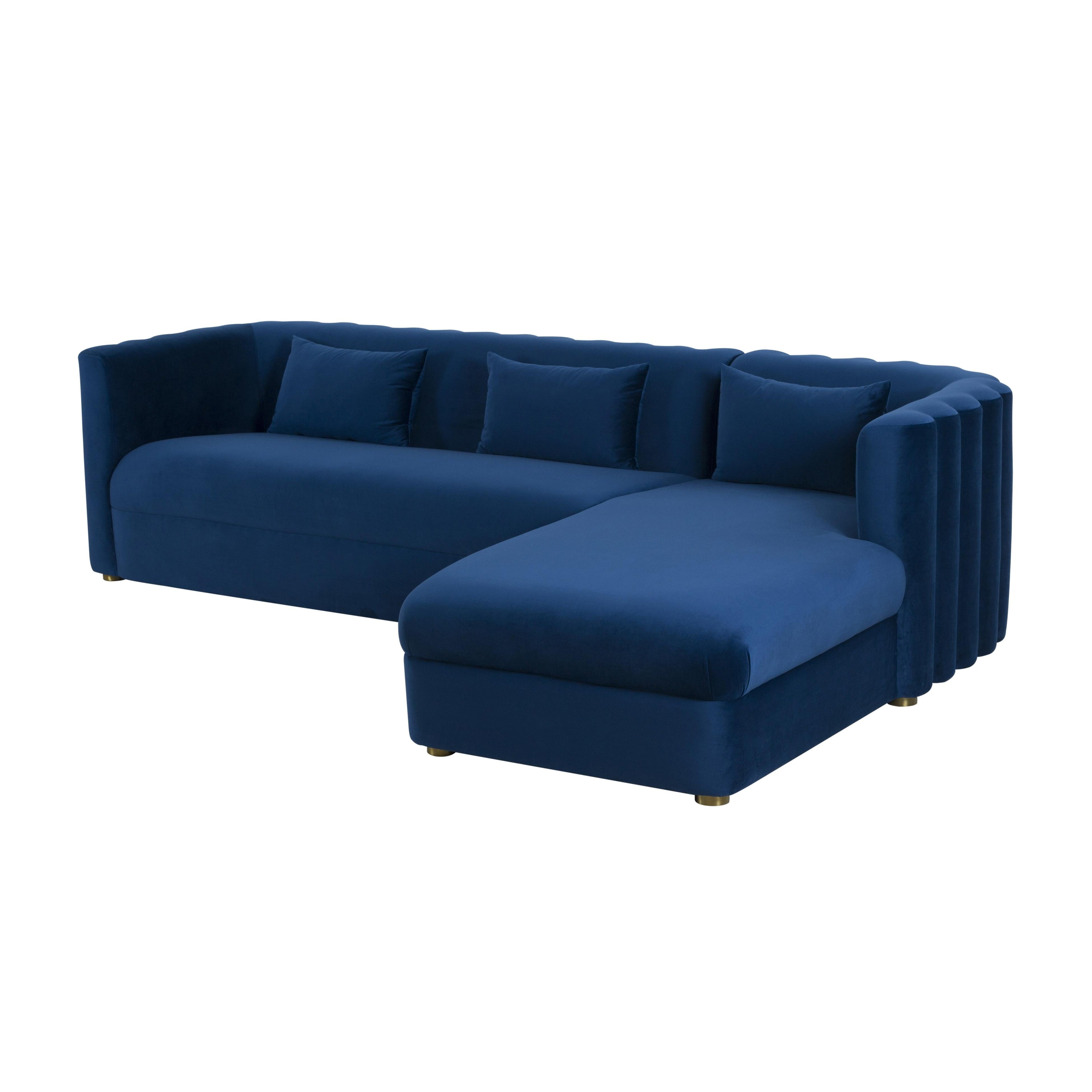 Callie 2-Piece Performance Velvet L-Shaped Sectional