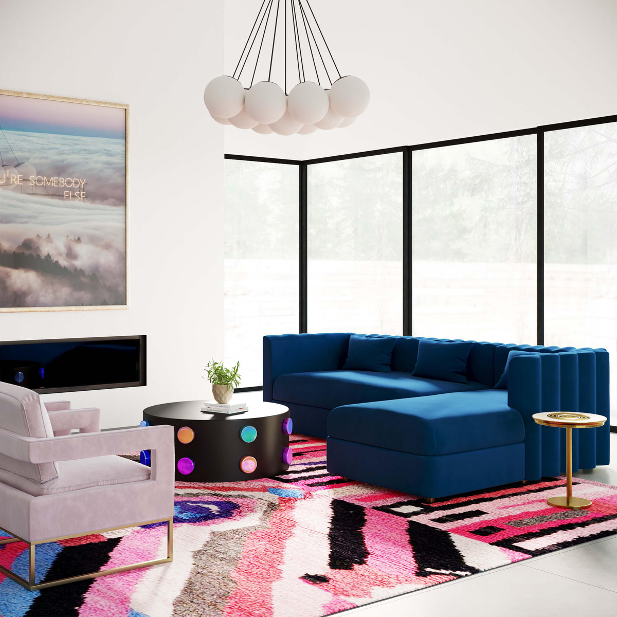 Callie 2-Piece Performance Velvet L-Shaped Sectional