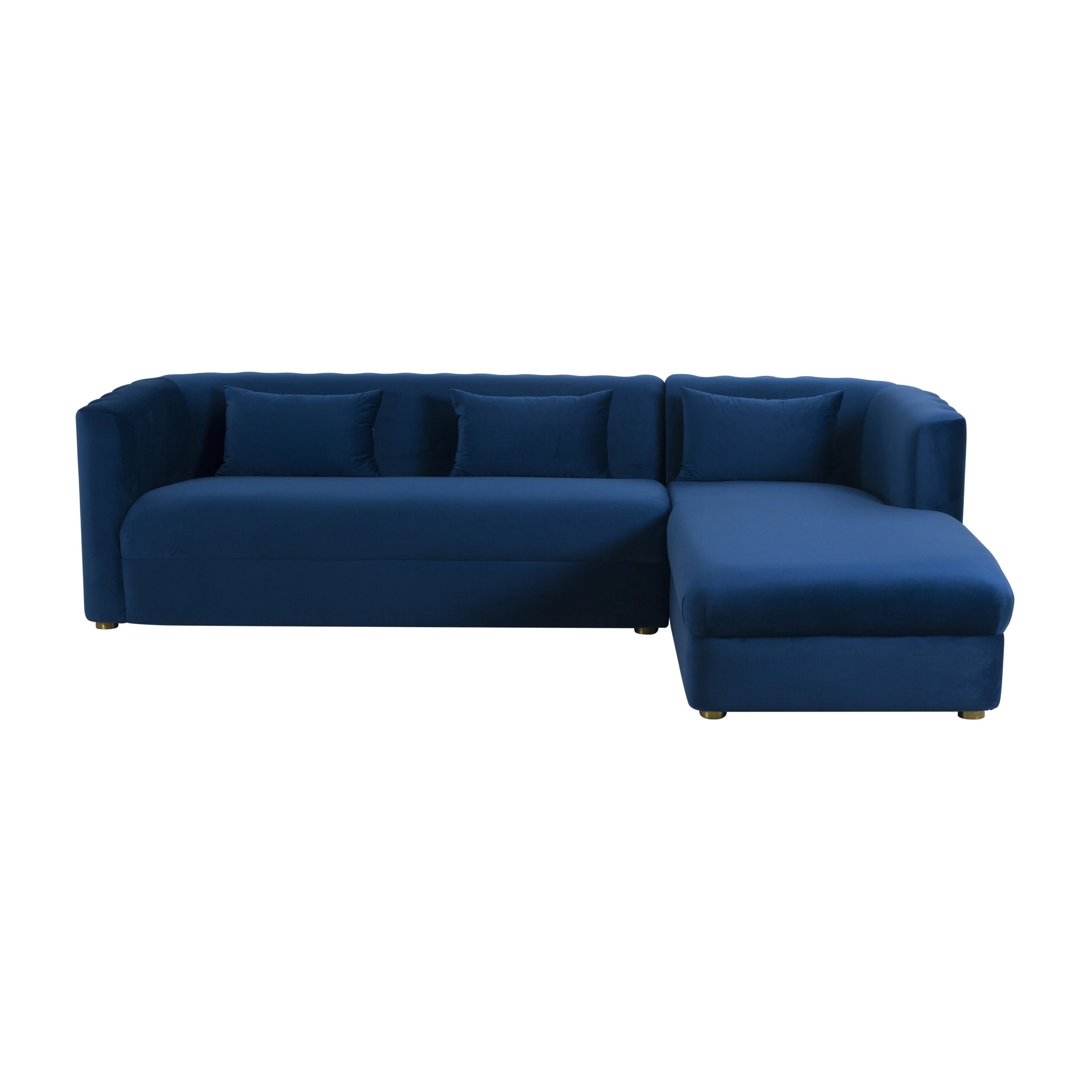 Callie 2-Piece Performance Velvet L-Shaped Sectional