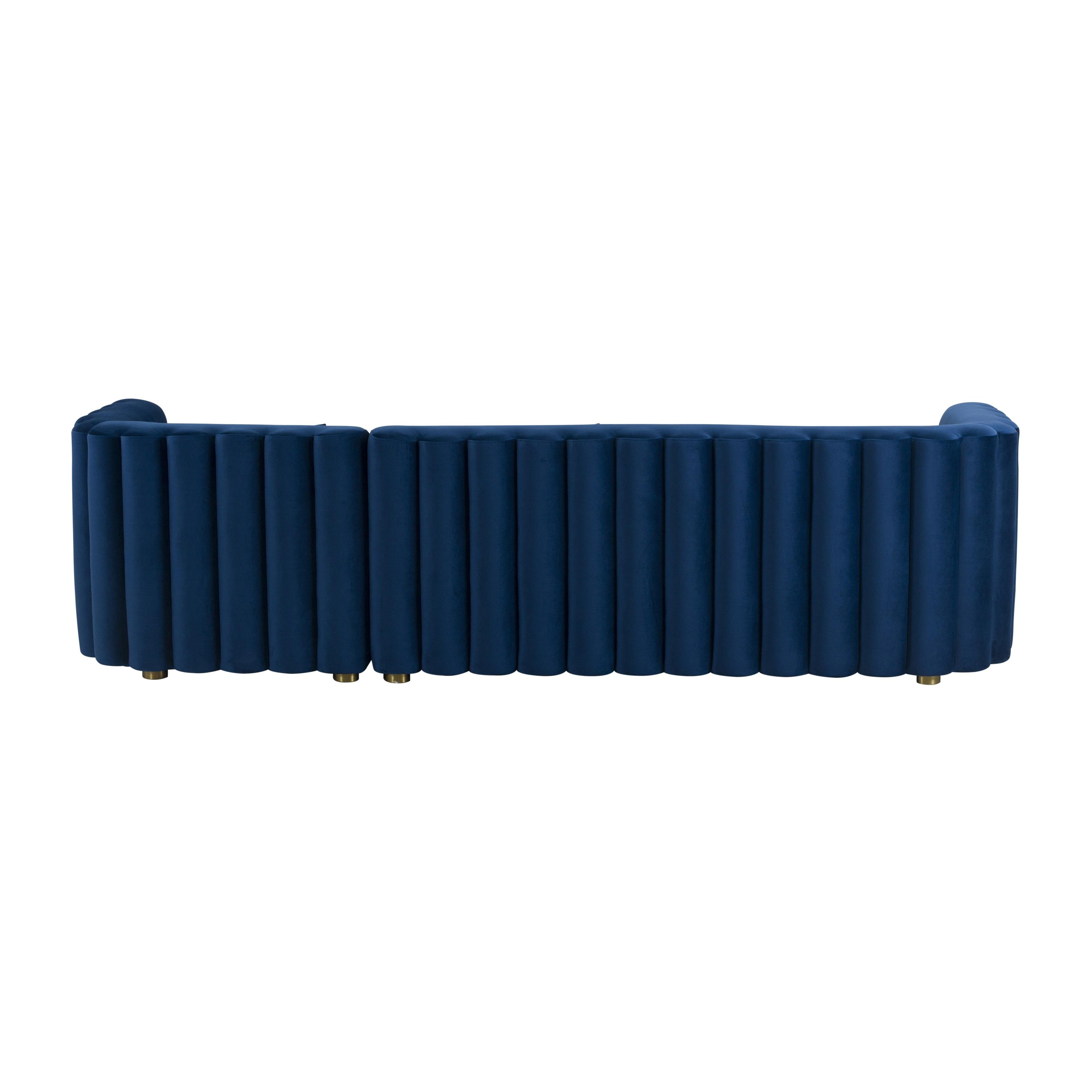 Callie 2-Piece Performance Velvet L-Shaped Sectional