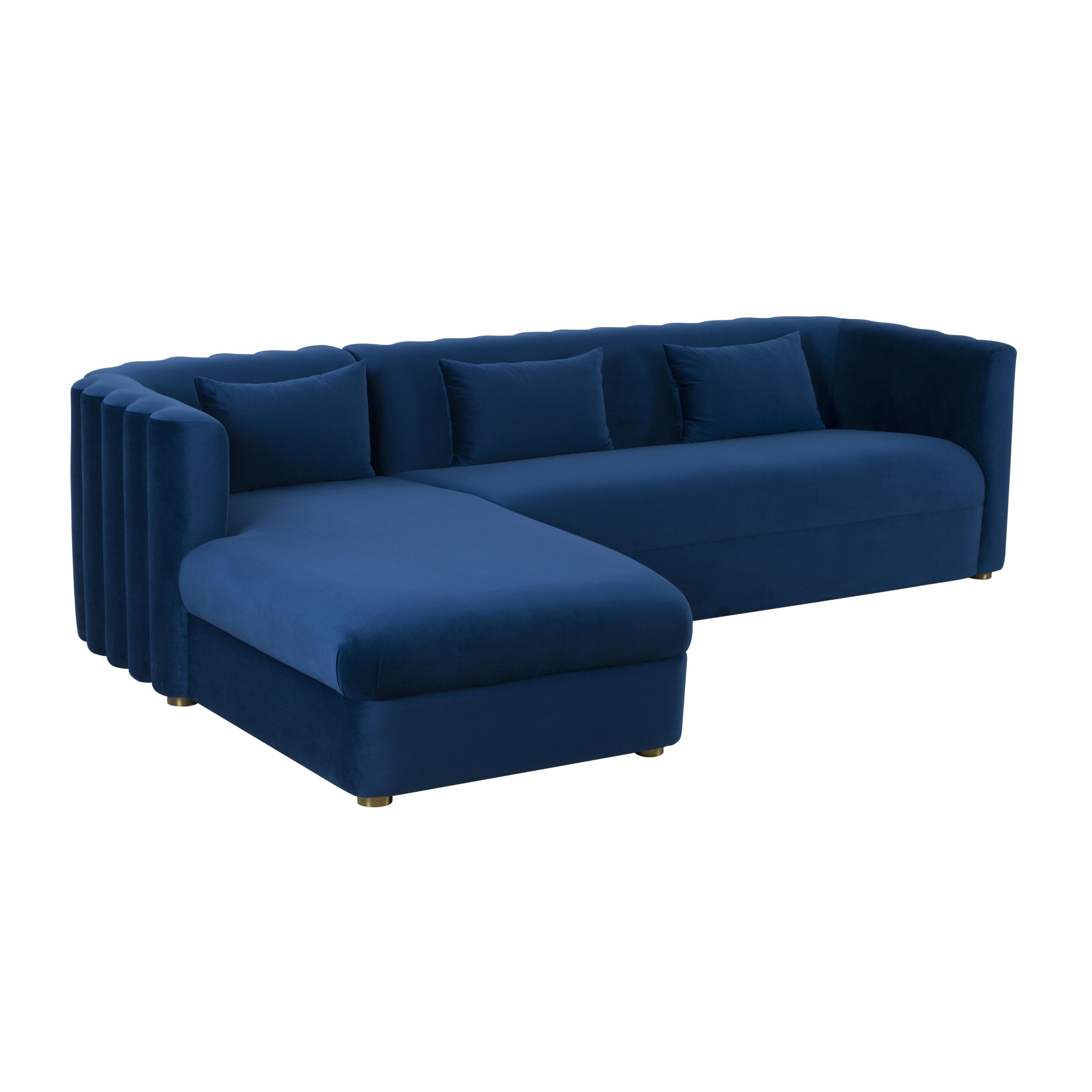 Callie 2-Piece Performance Velvet L-Shaped Sectional