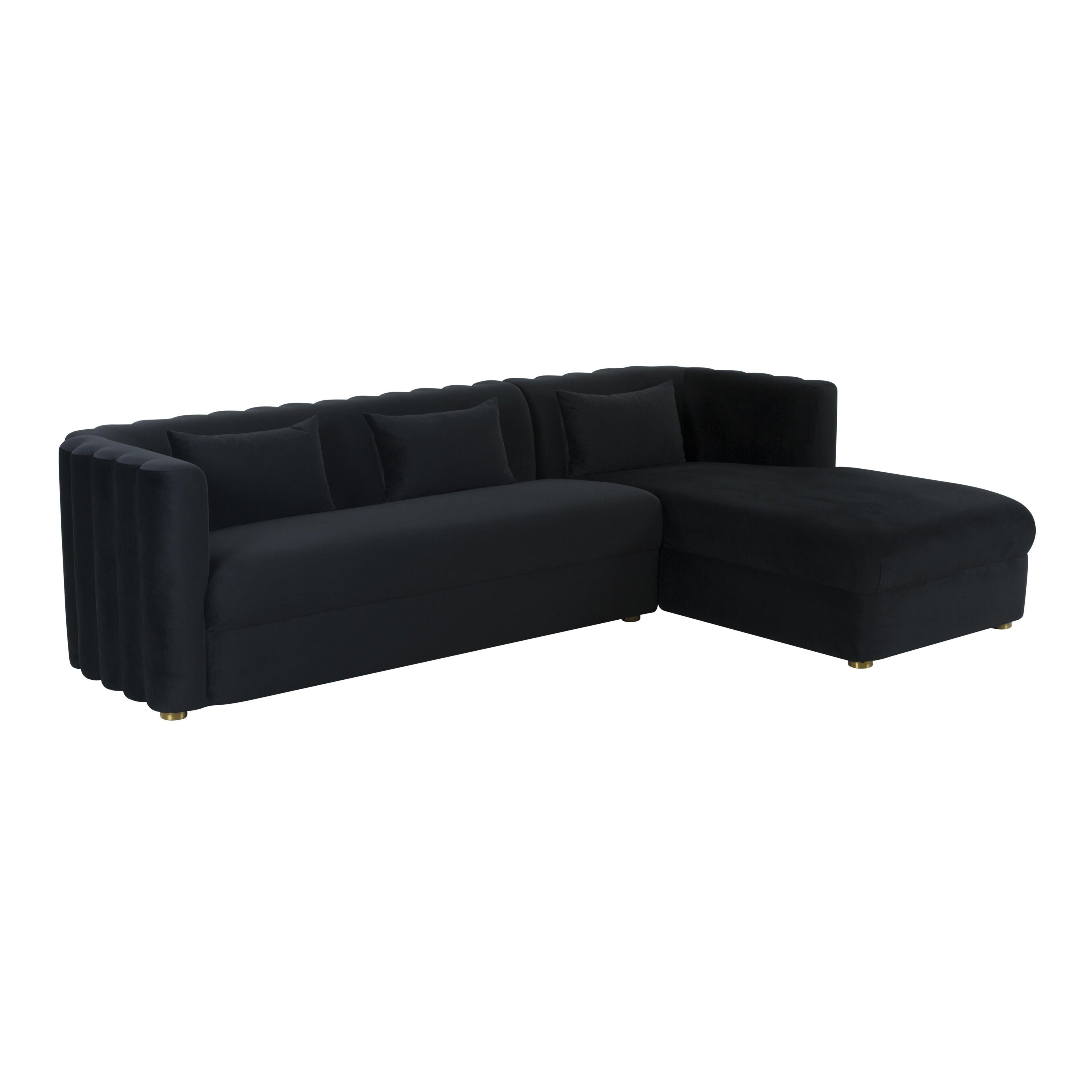 Callie 2-Piece Performance Velvet L-Shaped Sectional
