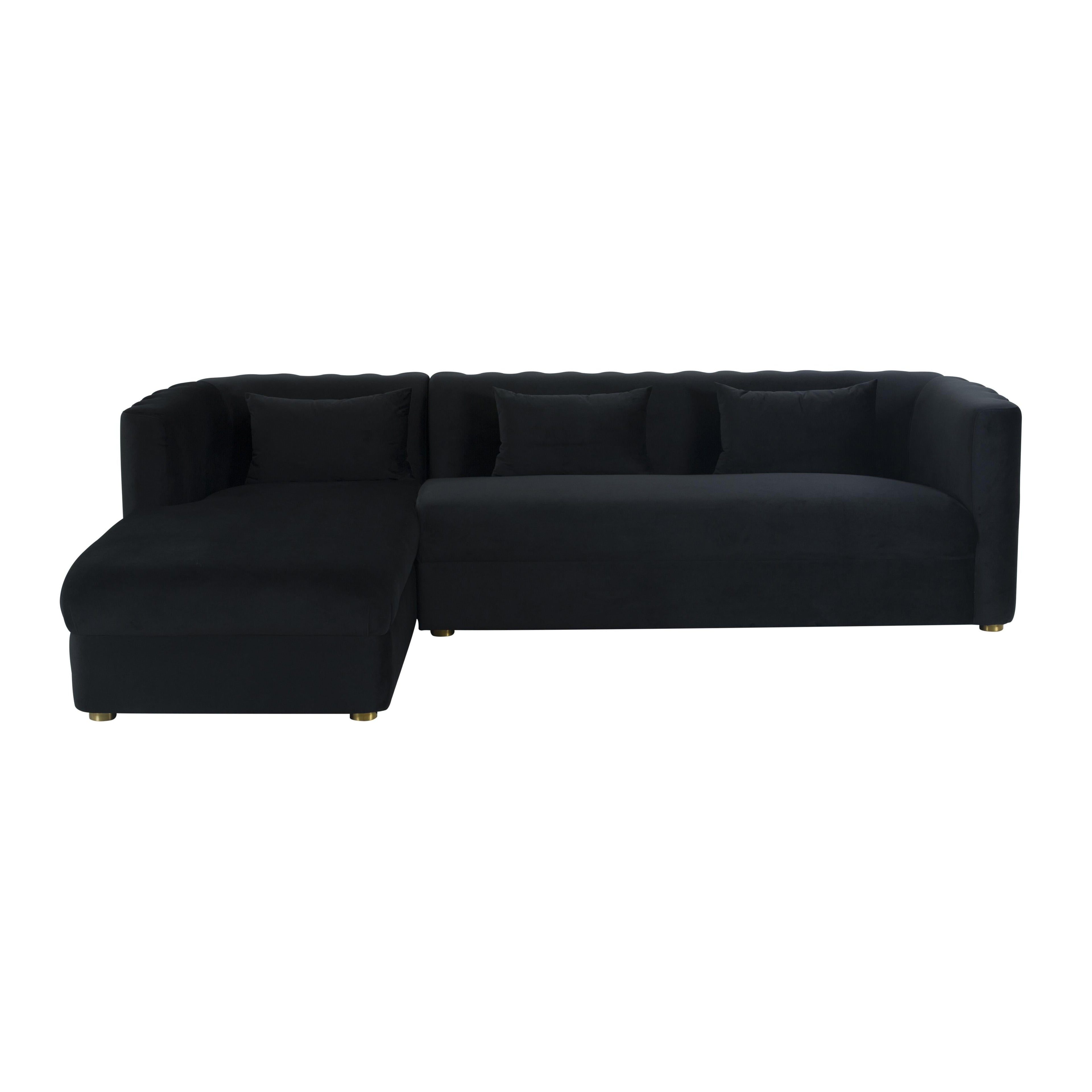 Callie 2-Piece Performance Velvet L-Shaped Sectional