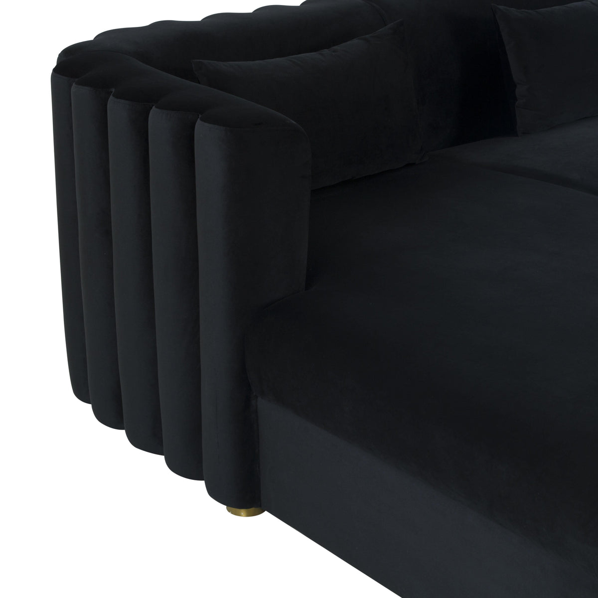 Callie 2-Piece Performance Velvet L-Shaped Sectional