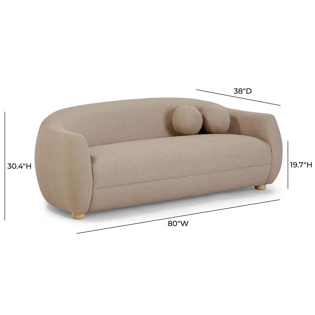Judy 80" Contract-Grade Boucle Sofa