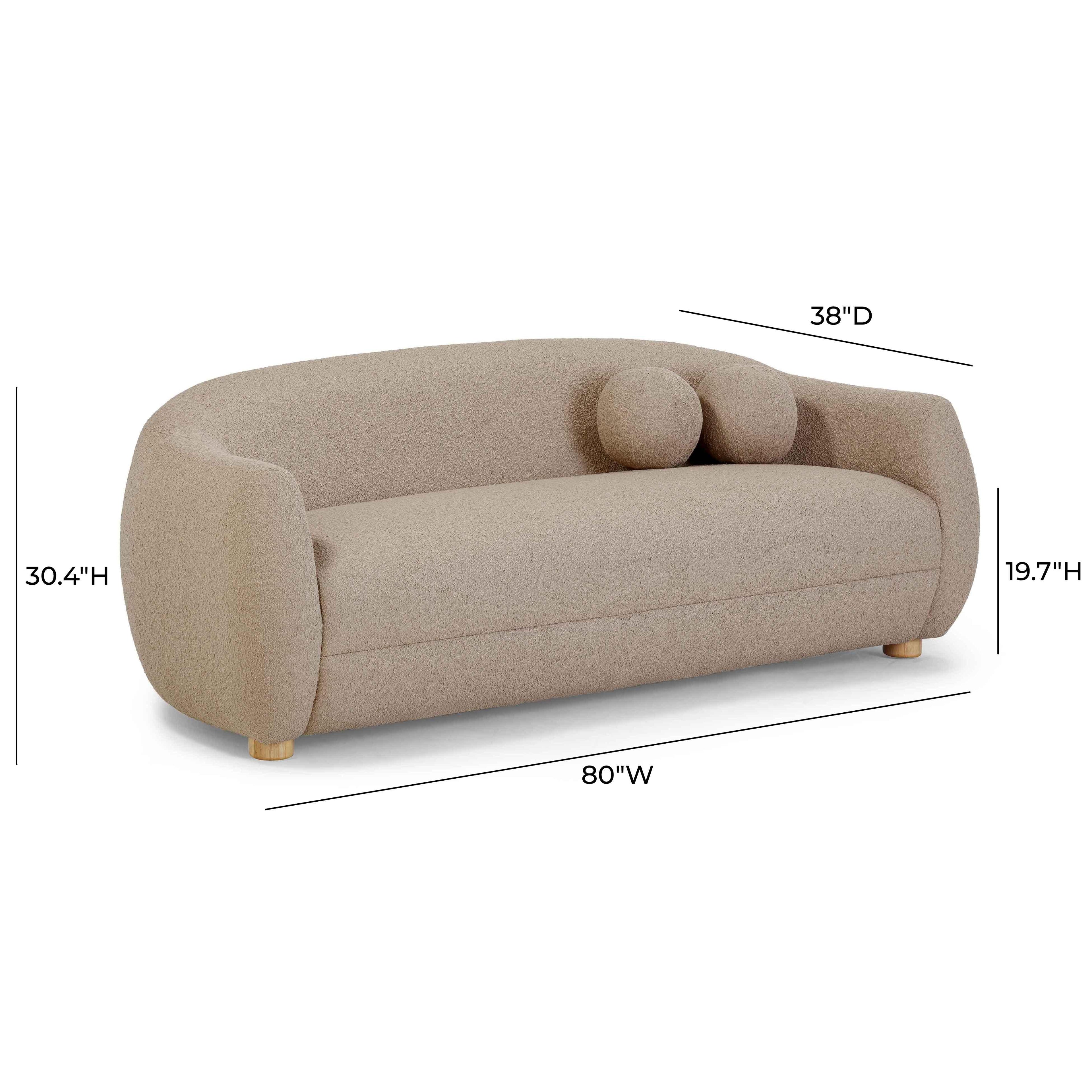 Judy 80" Contract-Grade Boucle Sofa