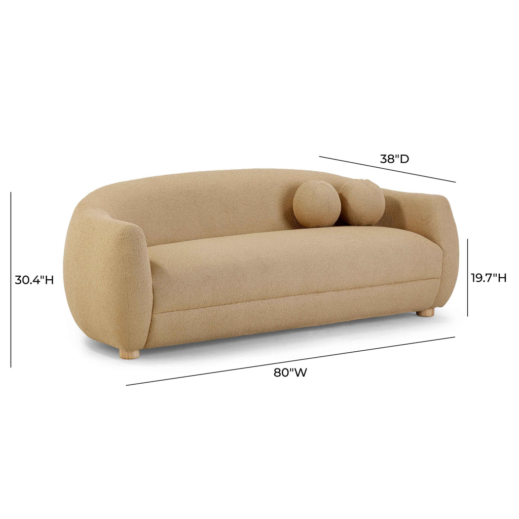 Judy 80" Contract-Grade Boucle Sofa