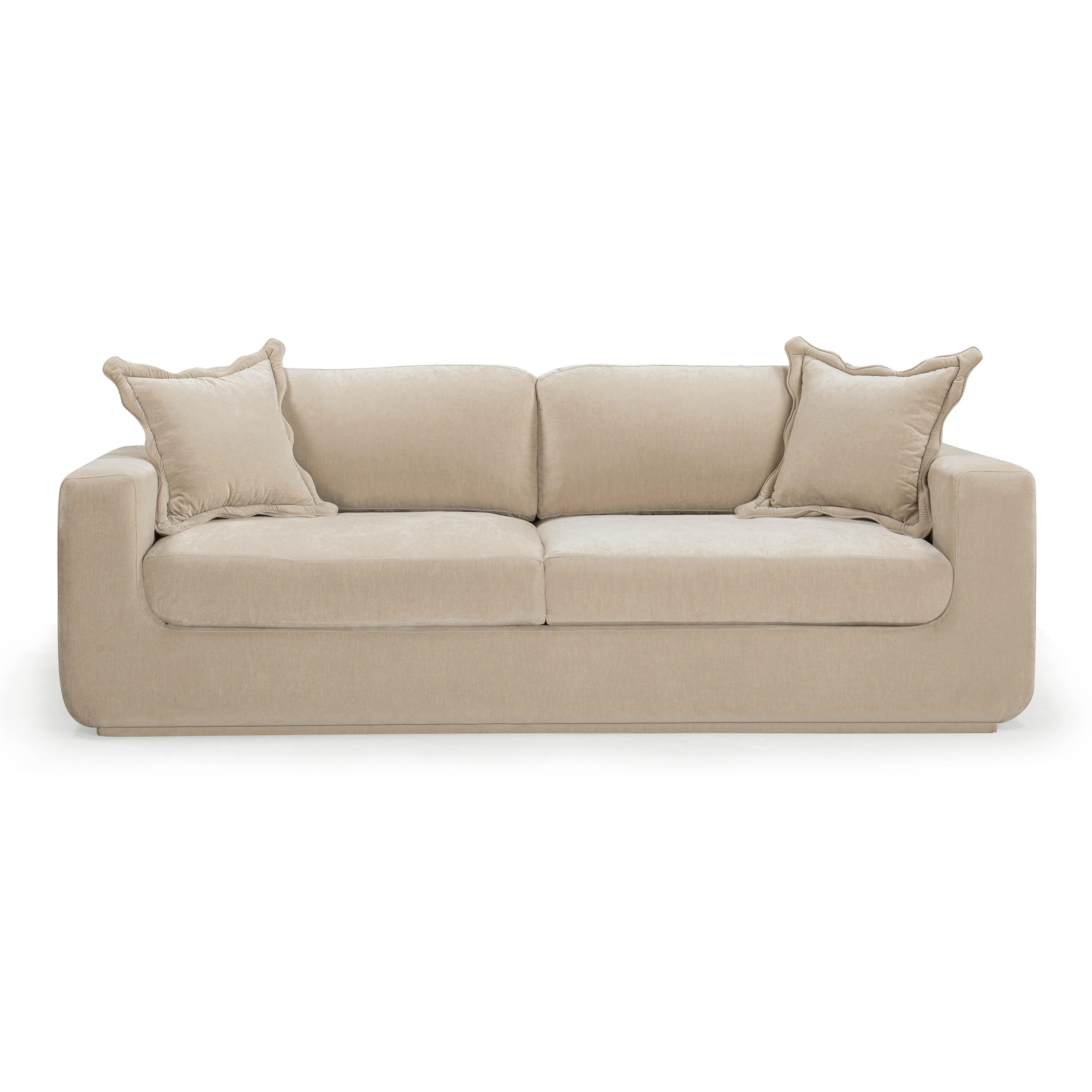 Miri 90.5" Upcycled Contract-Grade Washed Velvet Sofa