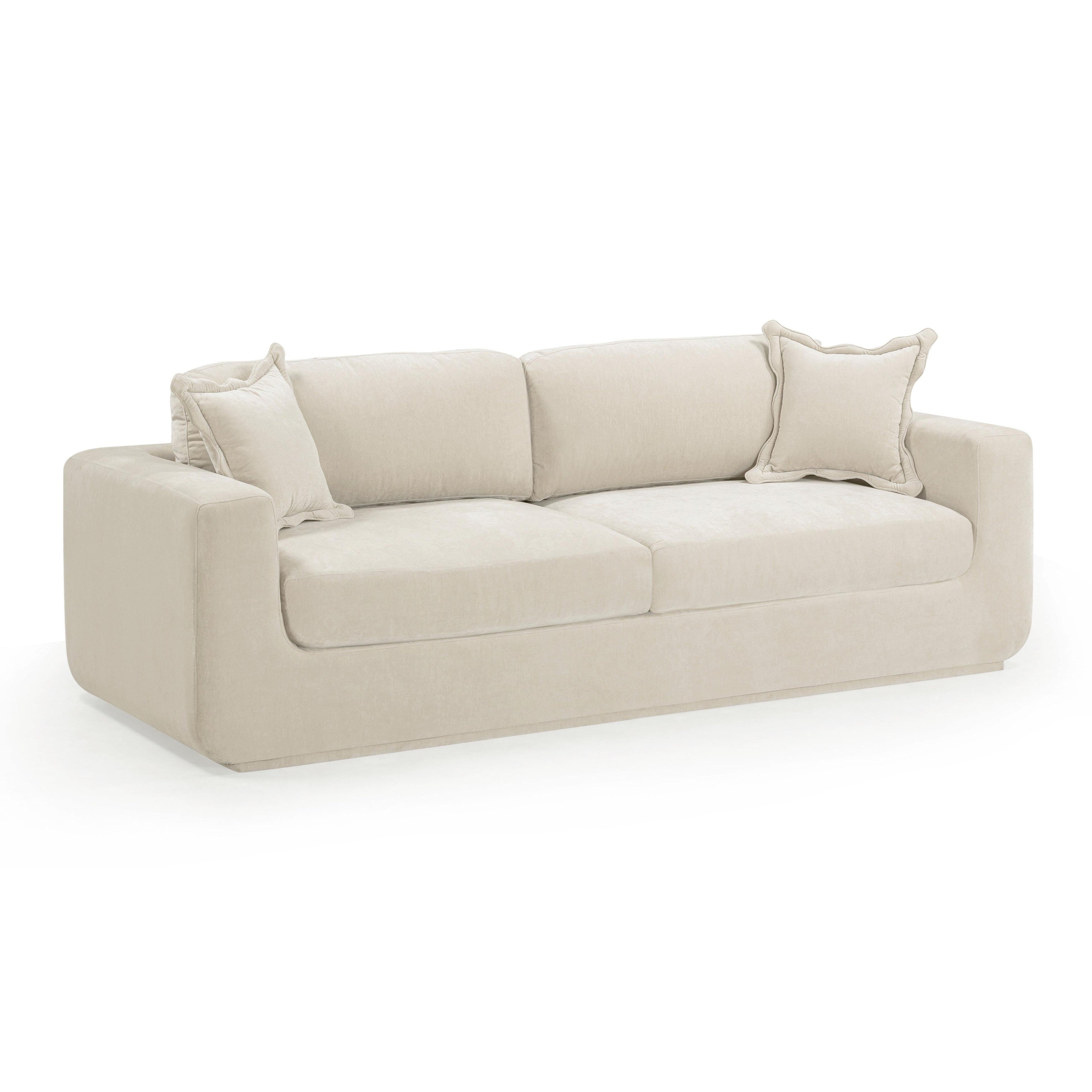 Miri 90.5" Upcycled Contract-Grade Washed Velvet Sofa