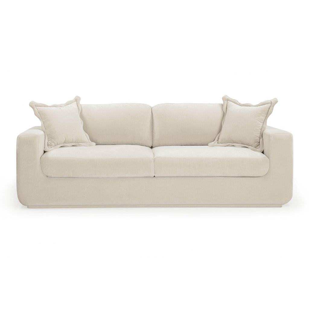 Miri 90.5" Upcycled Contract-Grade Washed Velvet Sofa