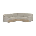 Yvette 3-Piece Warm Grey Performance Boucle L-Sectional