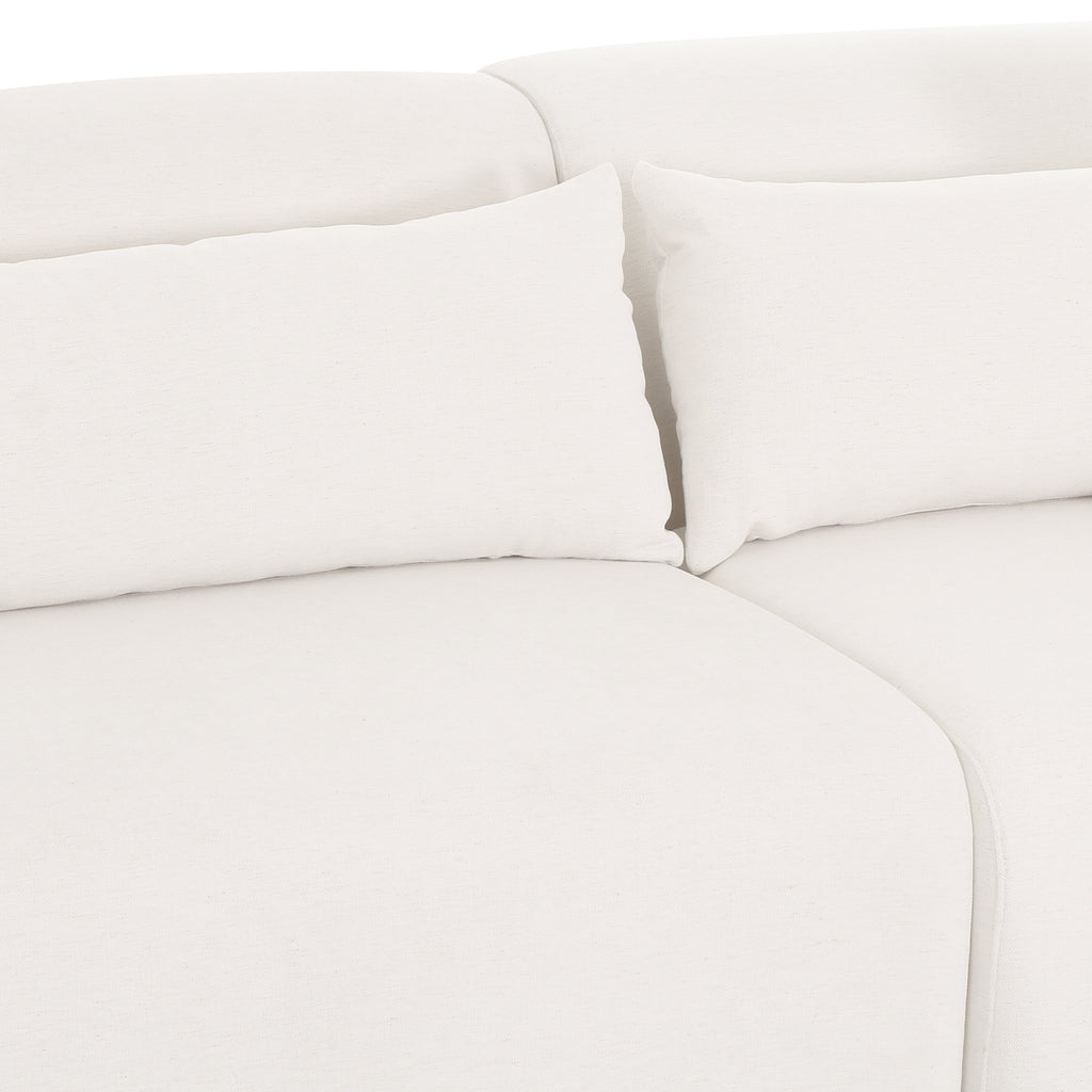 Tarra 3-Piece Cream Performance Chenille Modular Sectional