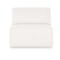 Tarra Cream Performance Chenille Modular Armless Chair