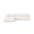 Tarra 3-Piece Cream Performance Chenille Modular Sectional