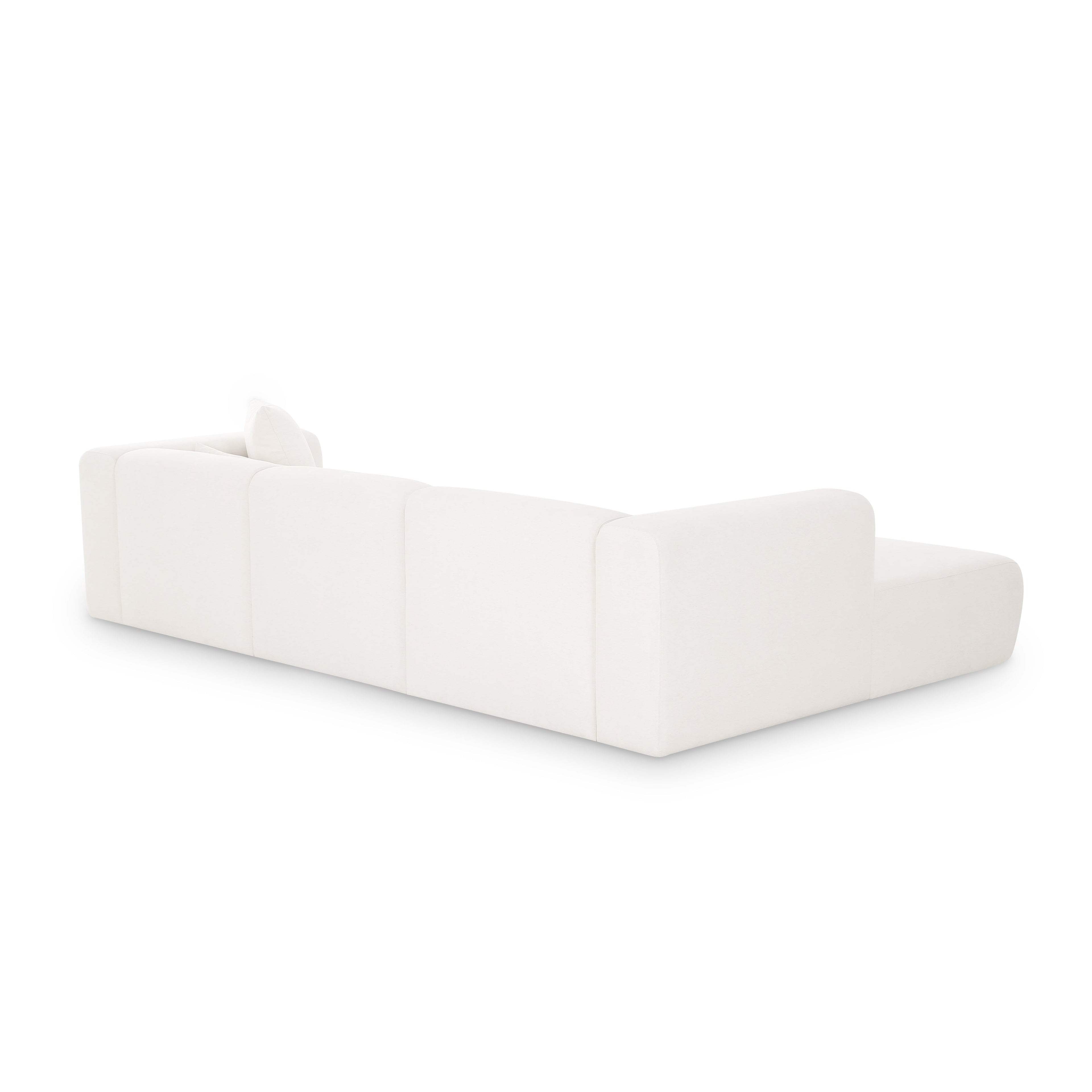 Tarra 3-Piece Cream Performance Chenille Modular Sectional
