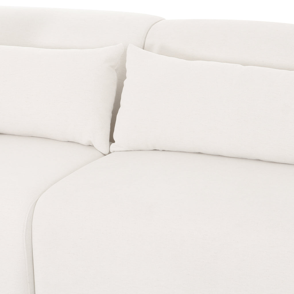 Tarra 3-Piece Cream Performance Chenille Modular Sectional