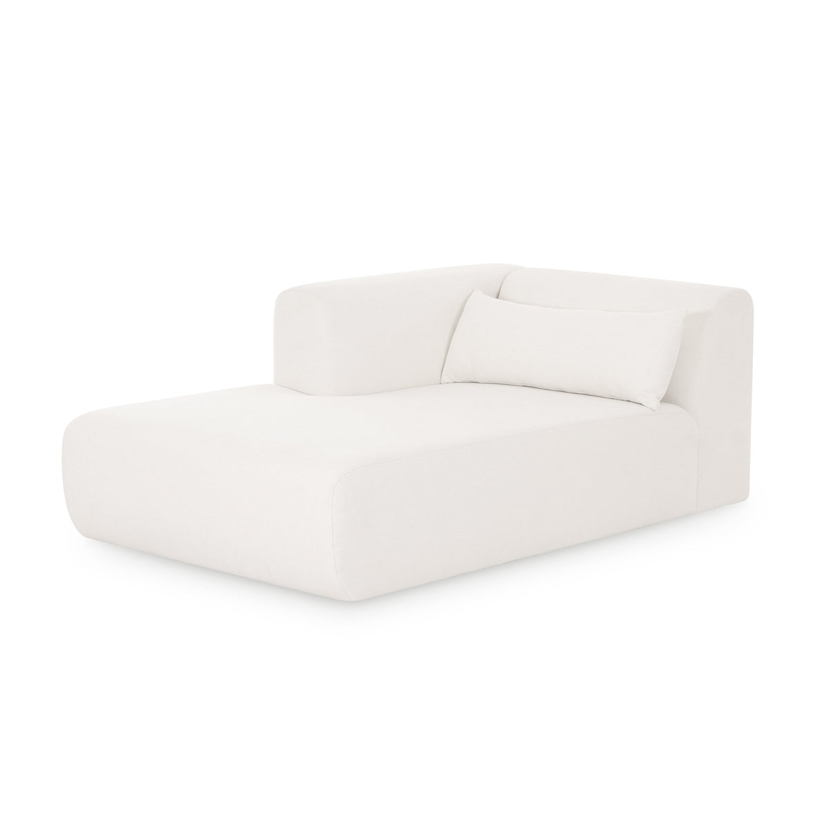 Tarra Cream Performance Chenille Modular Chaise