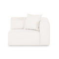 Tarra Cream Performance Chenille Modular Corner Chair