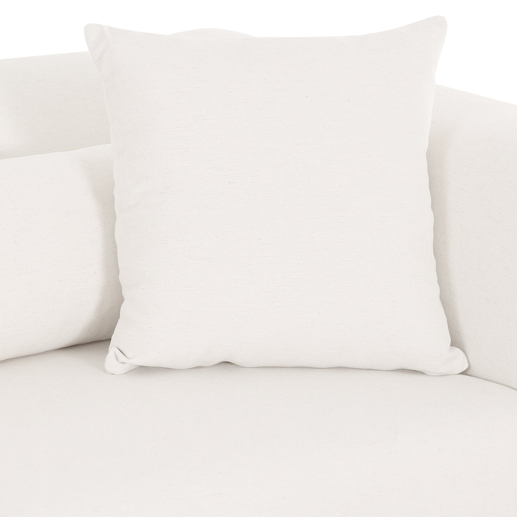 Tarra Cream Performance Chenille Modular Corner Chair