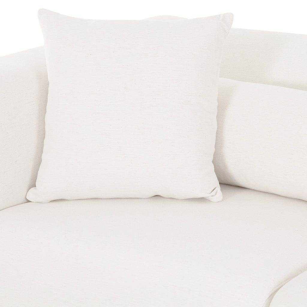 Tarra 118" Cream Performance Chenille Modular Sofa