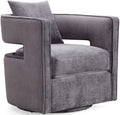 Kennedy Performance Velvet Swivel Accent Chair