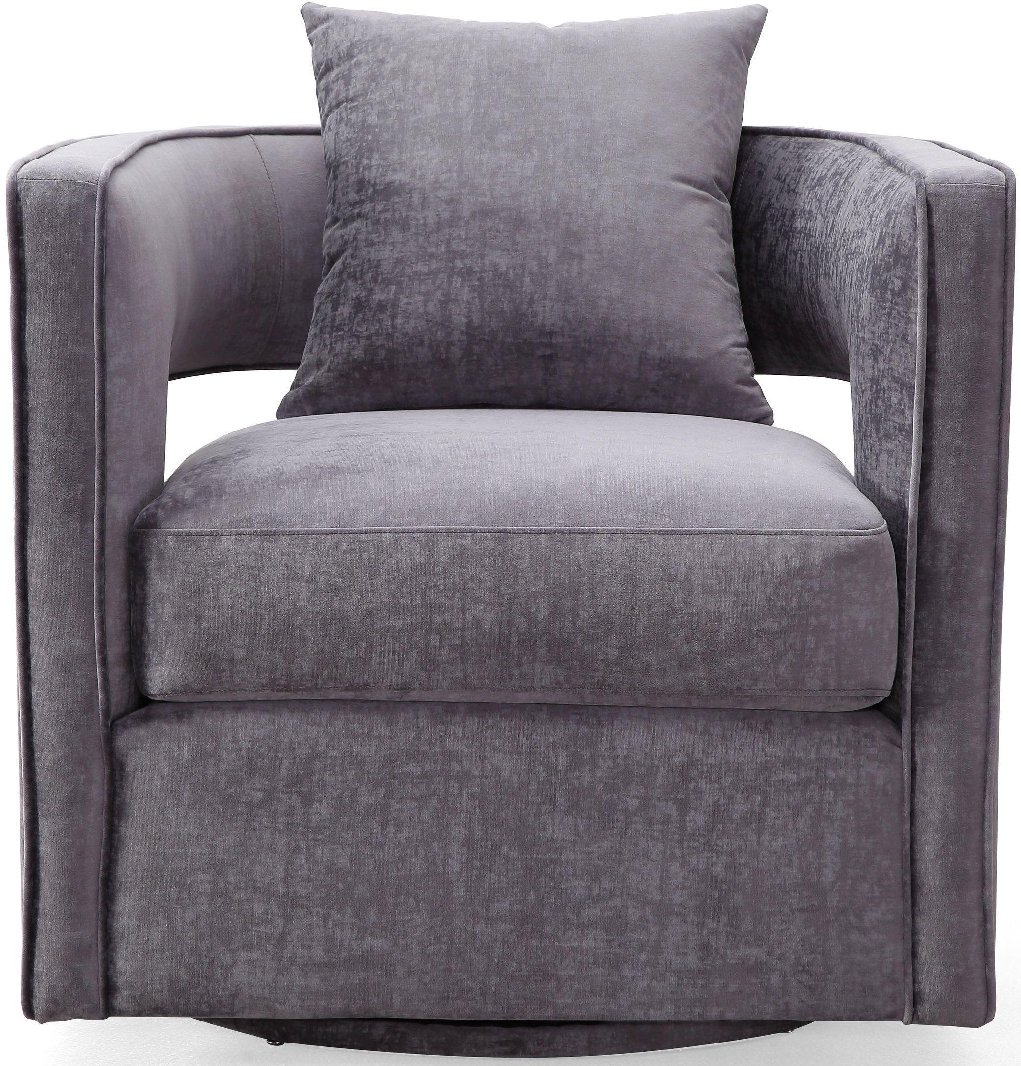 Kennedy Performance Velvet Swivel Accent Chair