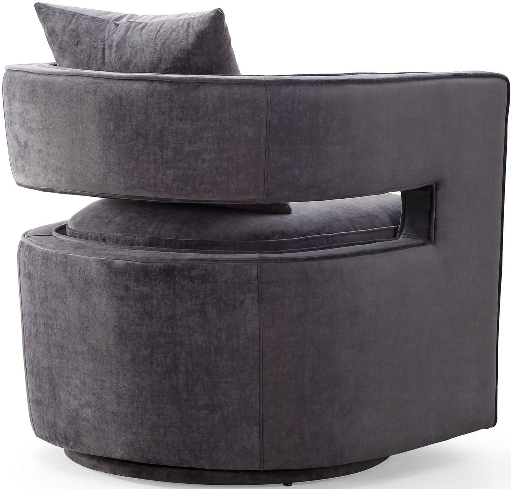 Kennedy Performance Velvet Swivel Accent Chair