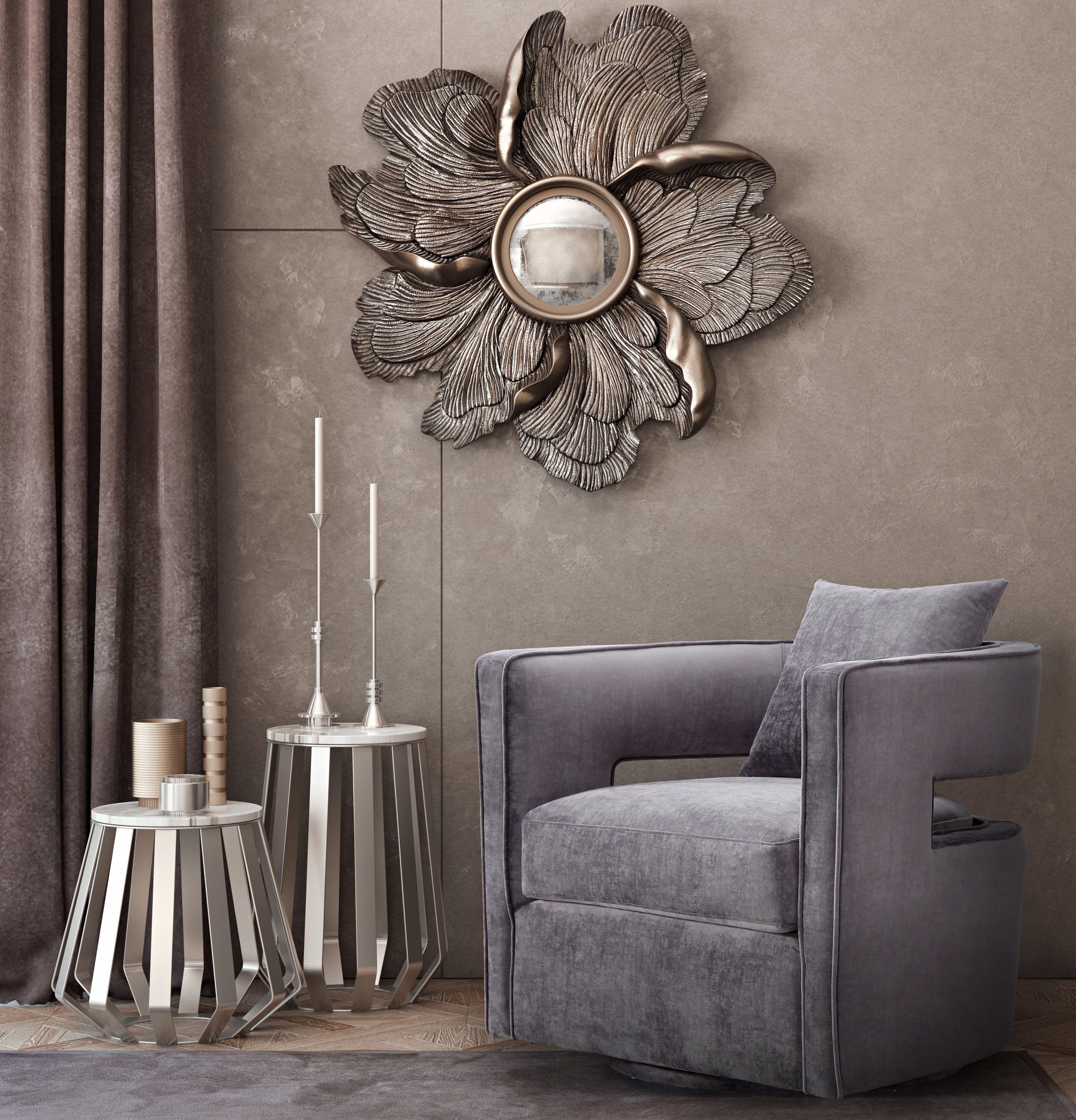 Kennedy Performance Velvet Swivel Accent Chair