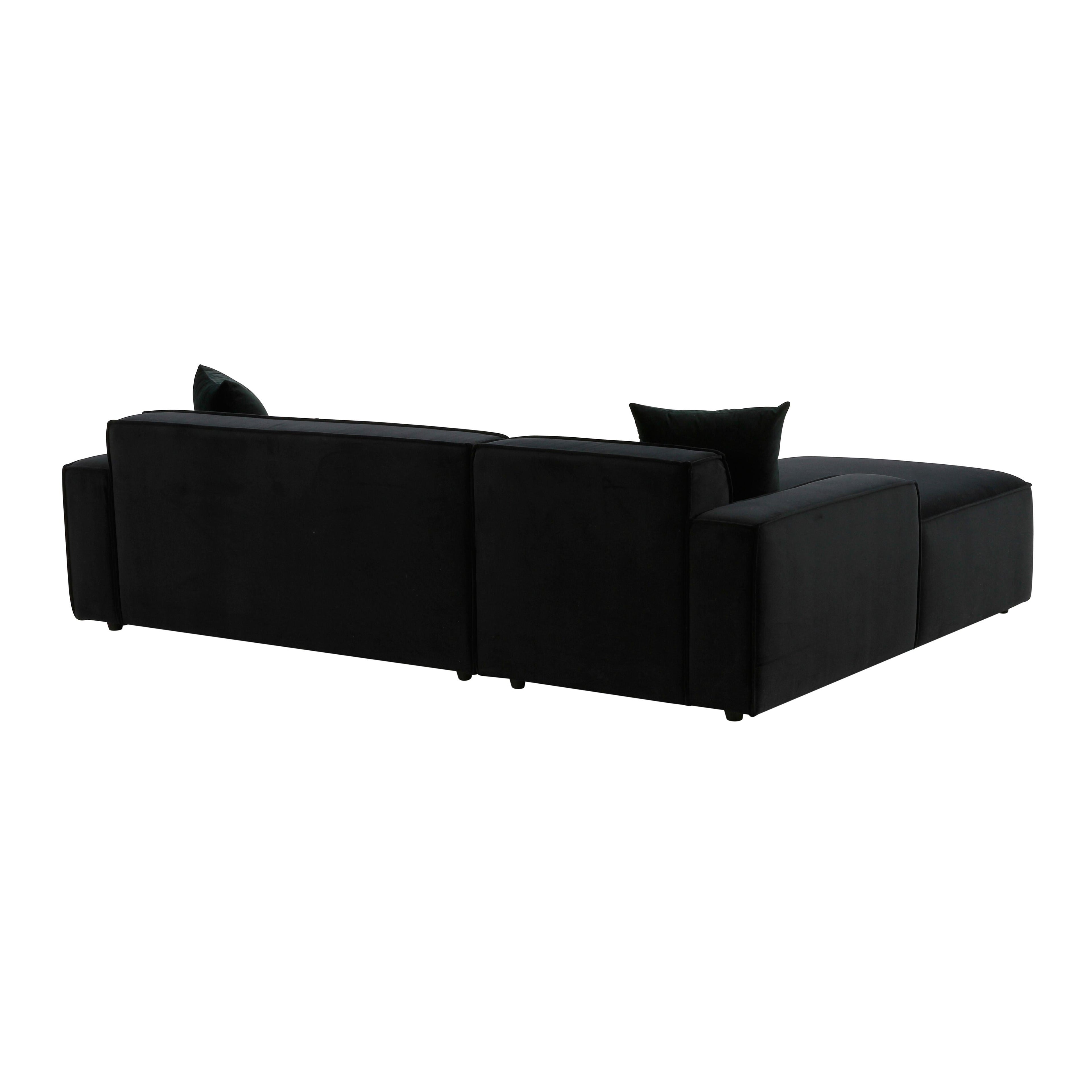 Olafur 2-Piece Performance Fabric L-Shaped Sectional