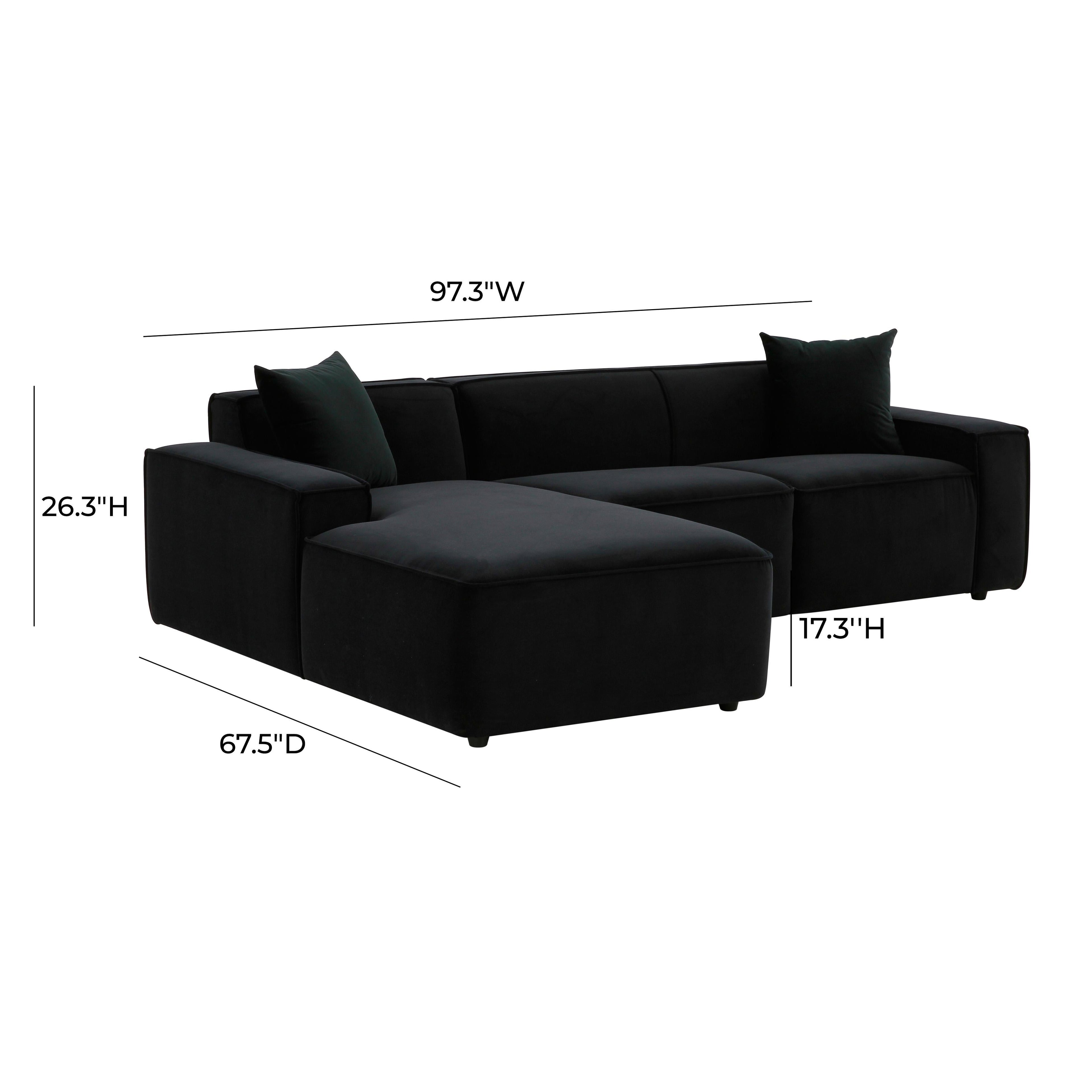 Olafur 2-Piece Performance Fabric L-Shaped Sectional