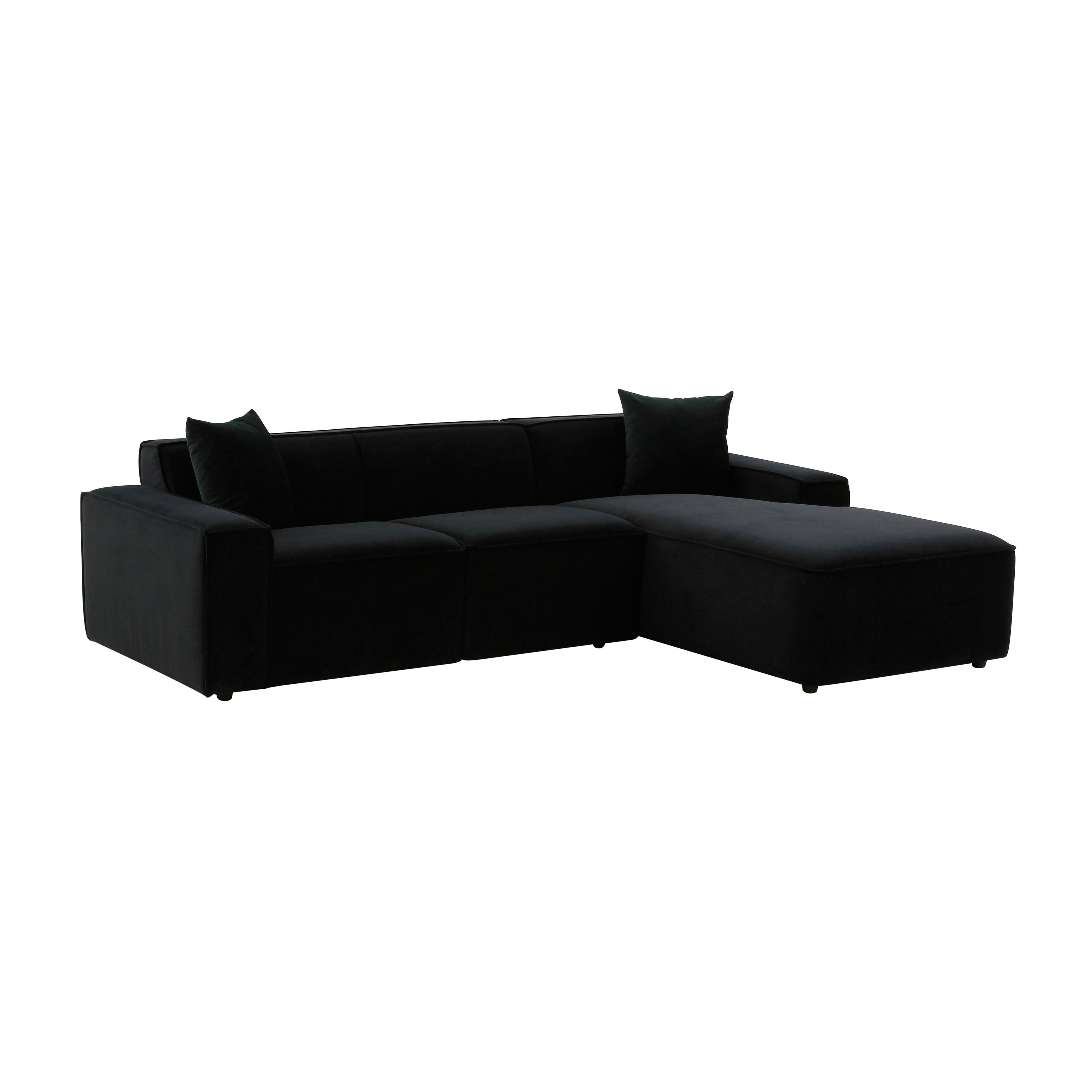 Olafur 2-Piece Performance Fabric L-Shaped Sectional