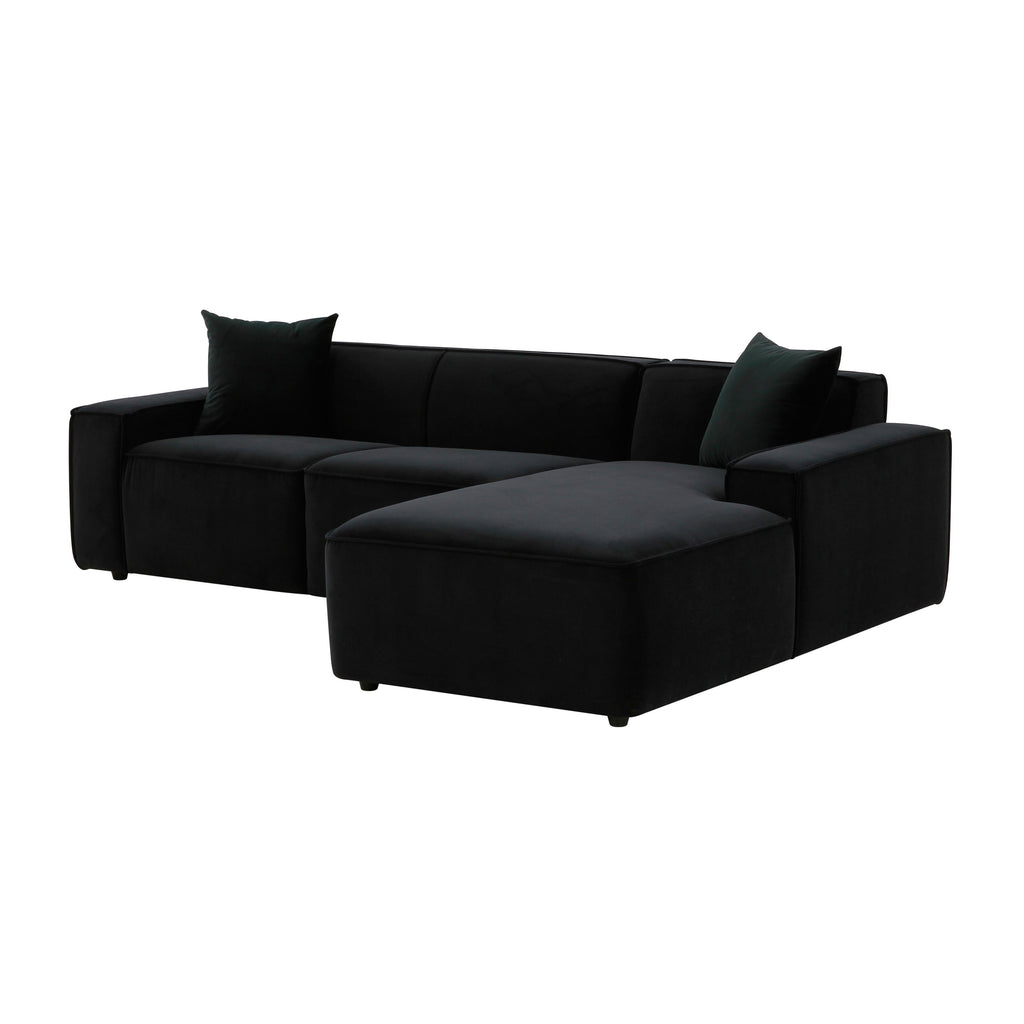 Olafur 2-Piece Performance Fabric L-Shaped Sectional